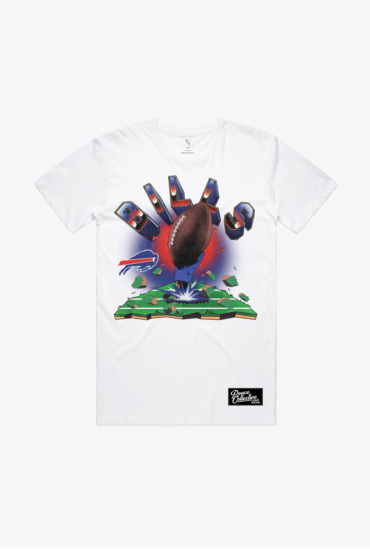 Buffalo Bills Vintage Clubhouse T-Shirt - White