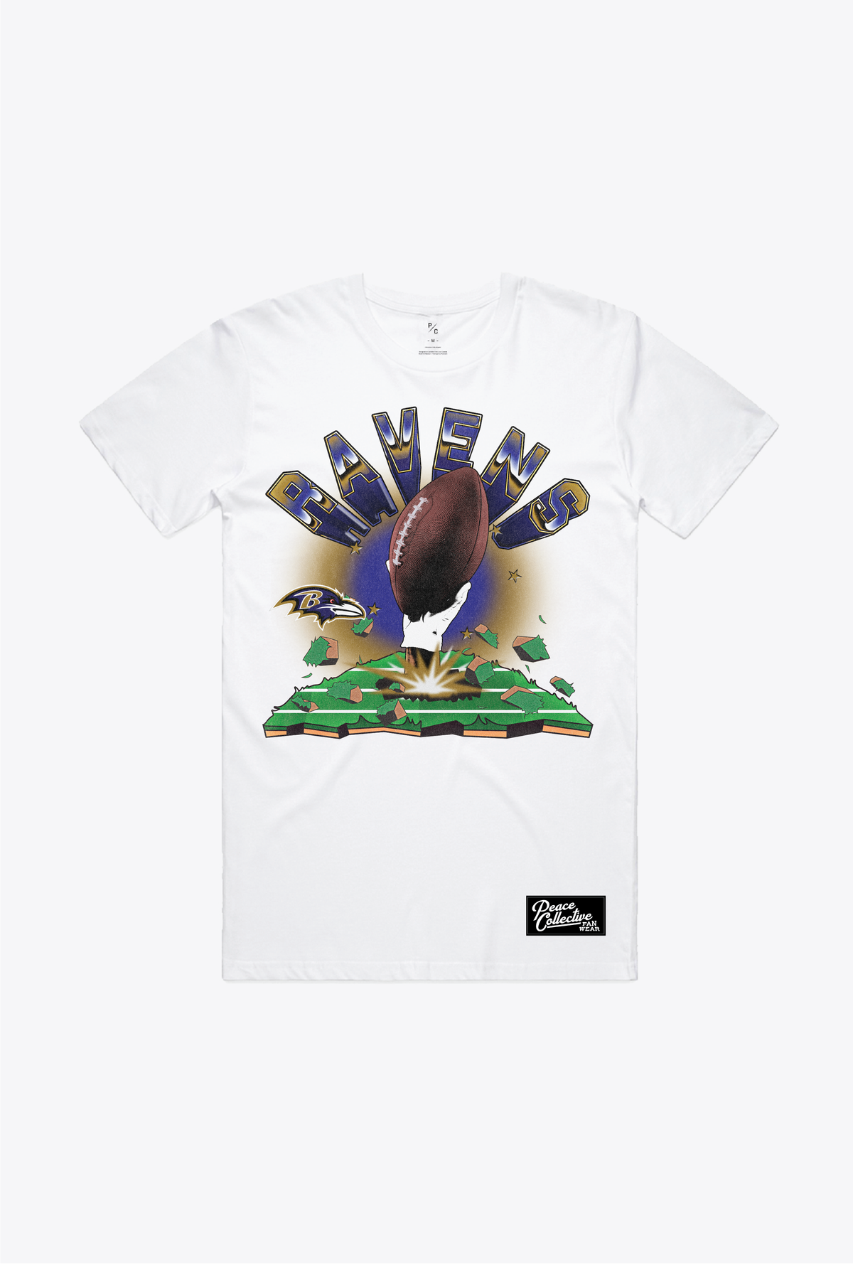 Baltimore Ravens Vintage Clubhouse T-Shirt - White