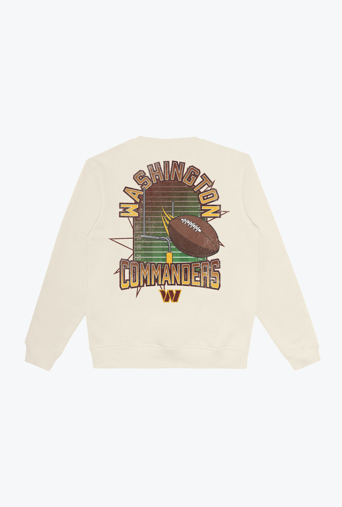 Washington Commanders Vintage Clubhouse Score Crewneck - Ivory