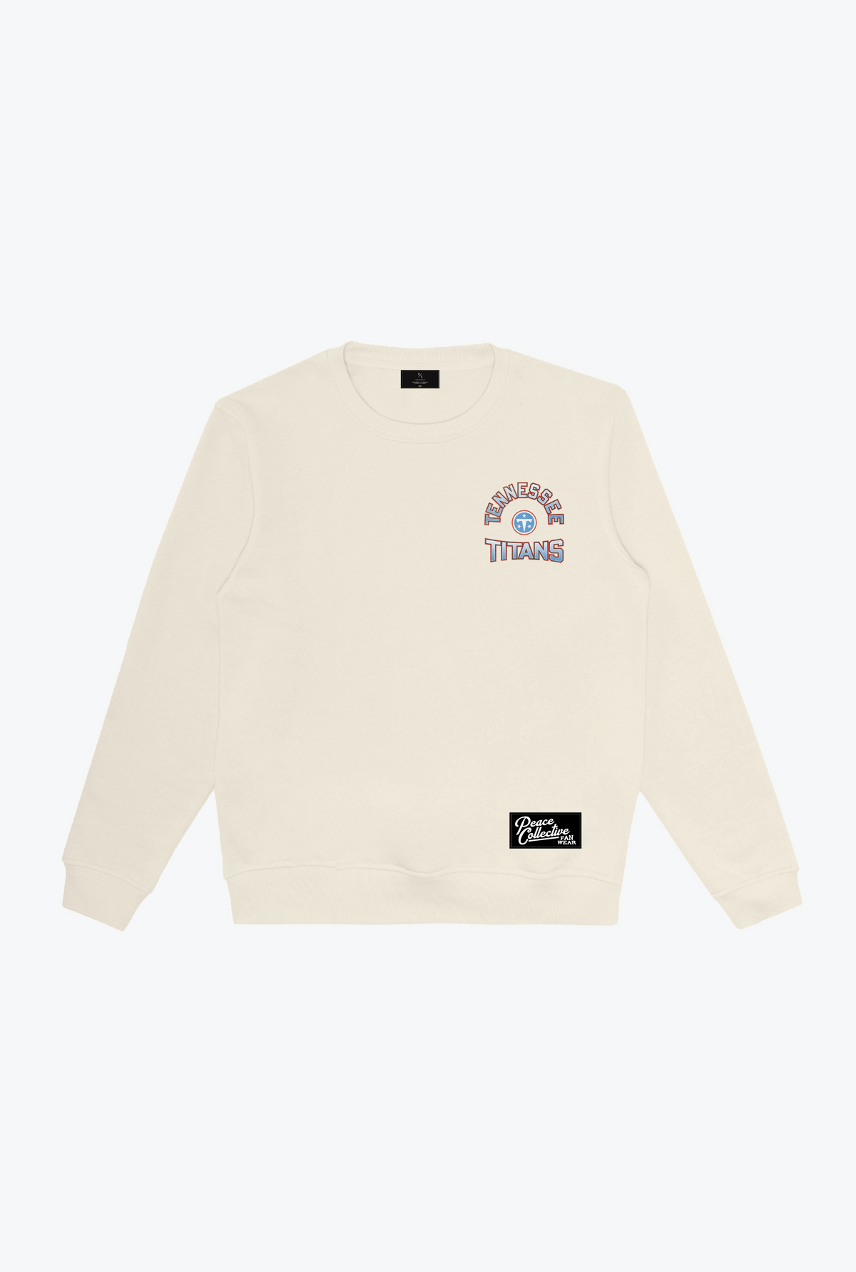 Tennessee Titans Vintage Clubhouse Score Crewneck - Ivory