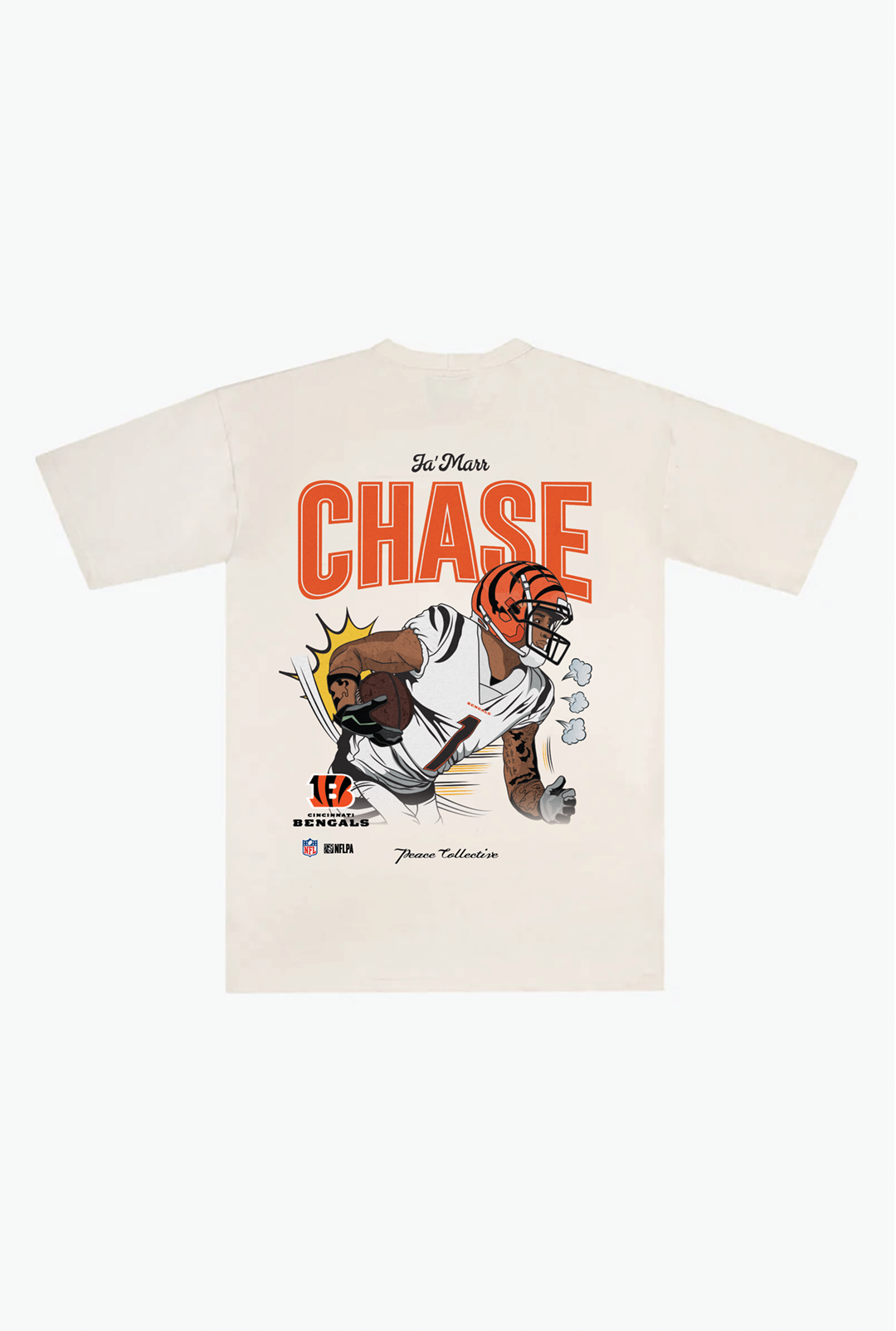 Ja'Marr Chase Heavyweight T-Shirt - Ivory