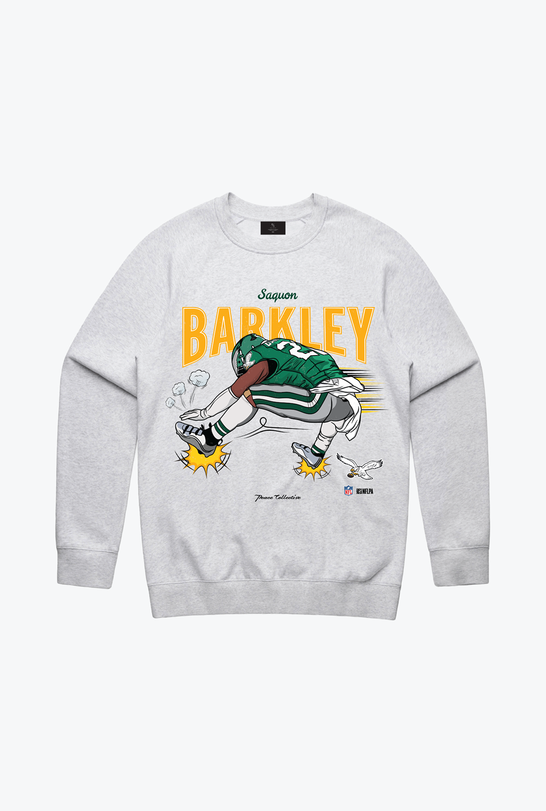 Pull ras du cou Saquon Barkley - Cendre