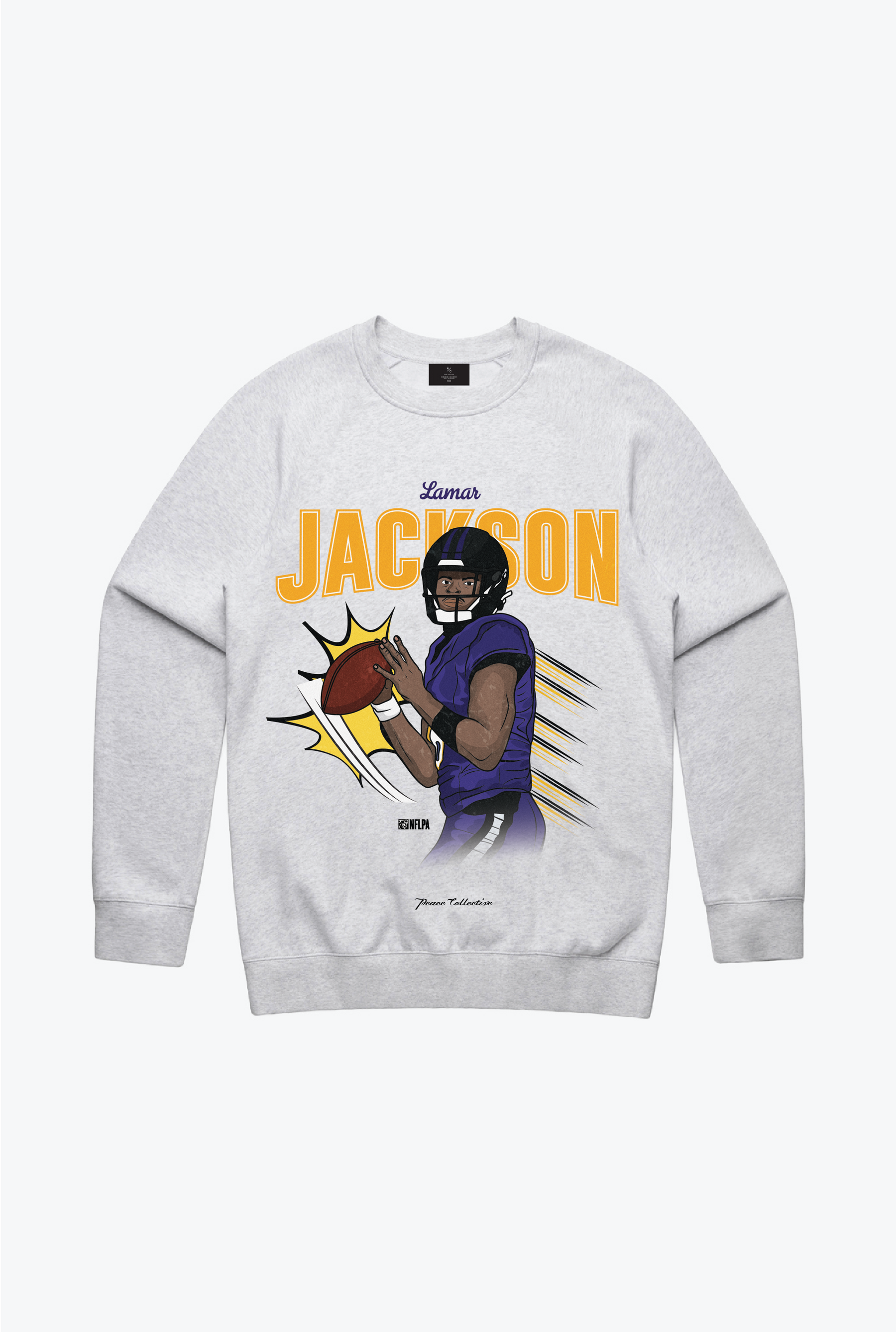 Lamar Jackson Crewneck - Ash