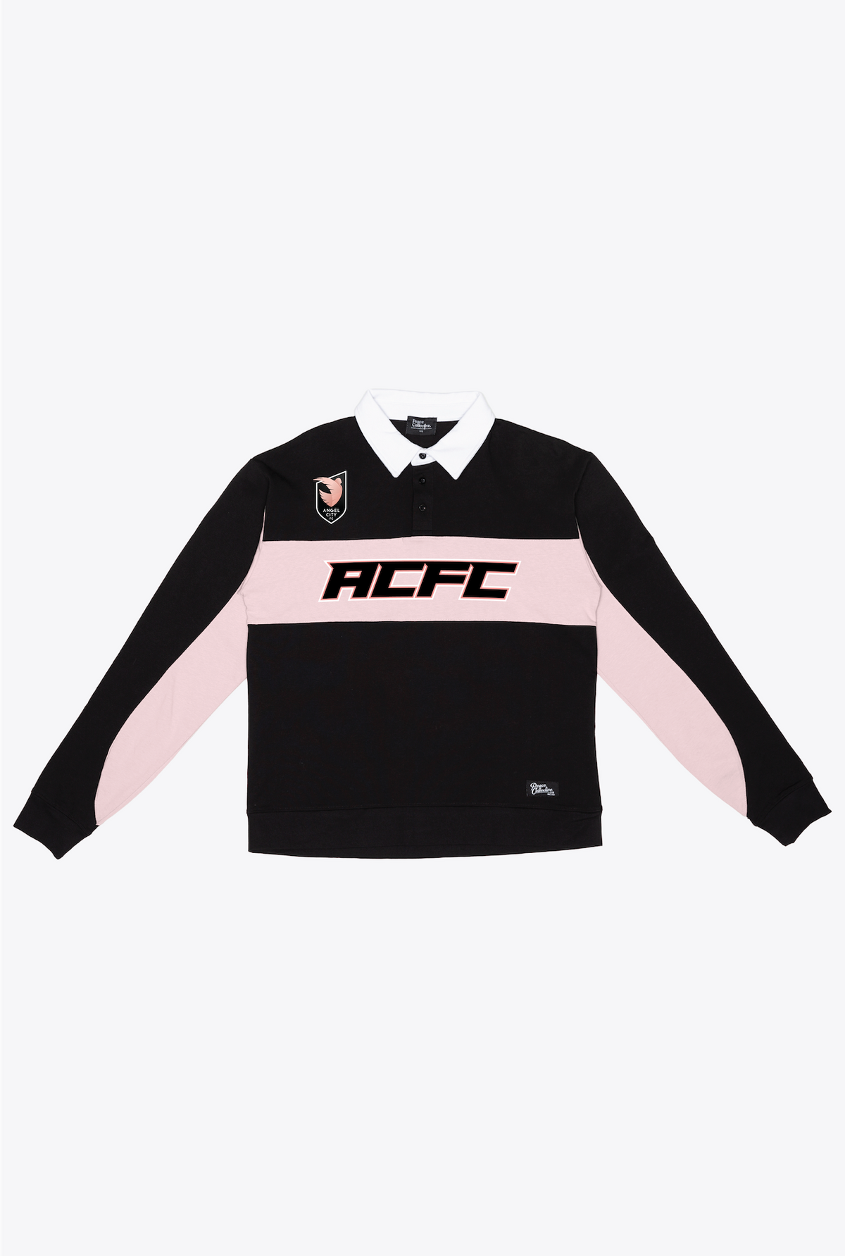 Angel City FC Rugby-Polo - Schwarz/Rosa