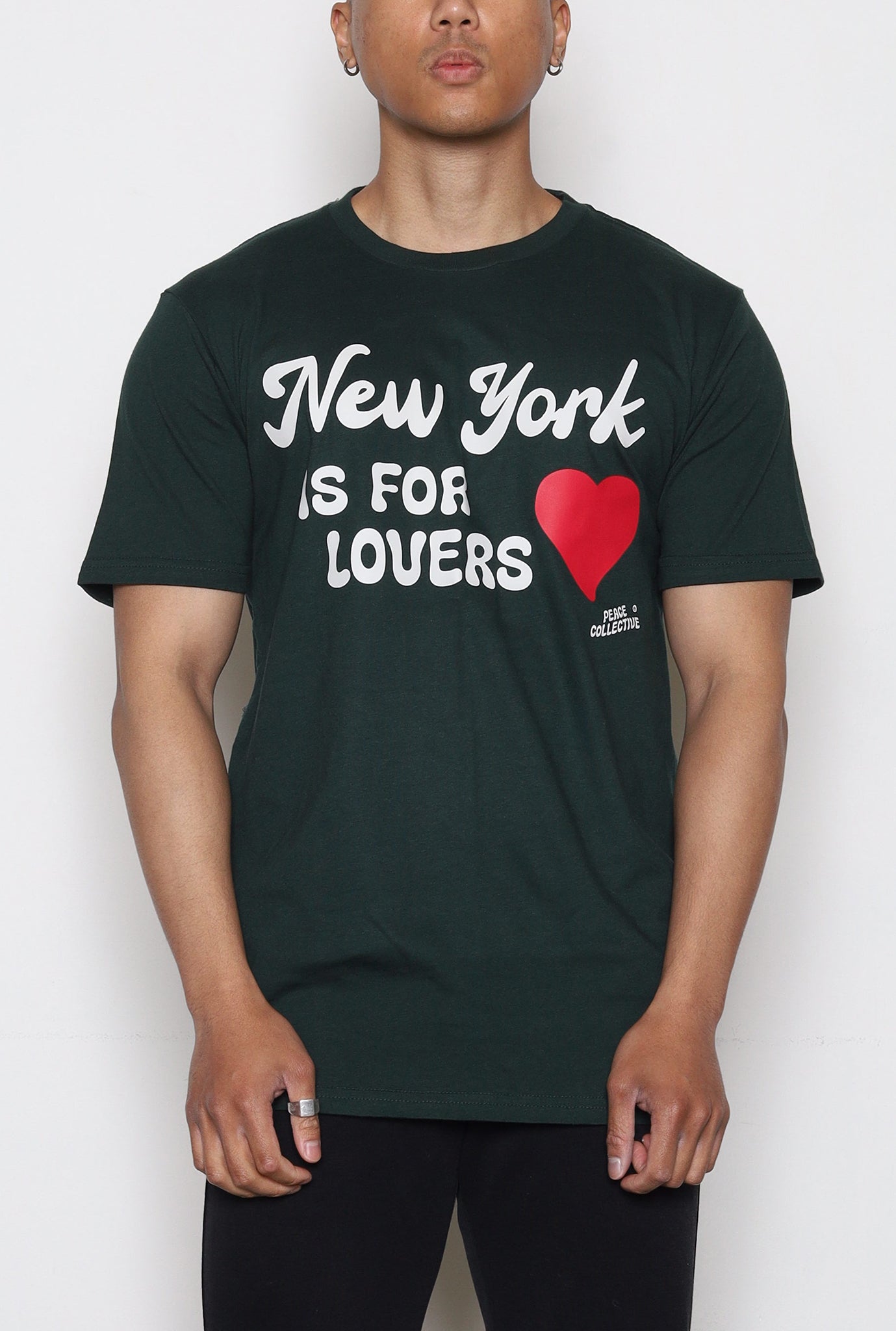 New York is for Lovers T-Shirt - Pine Green