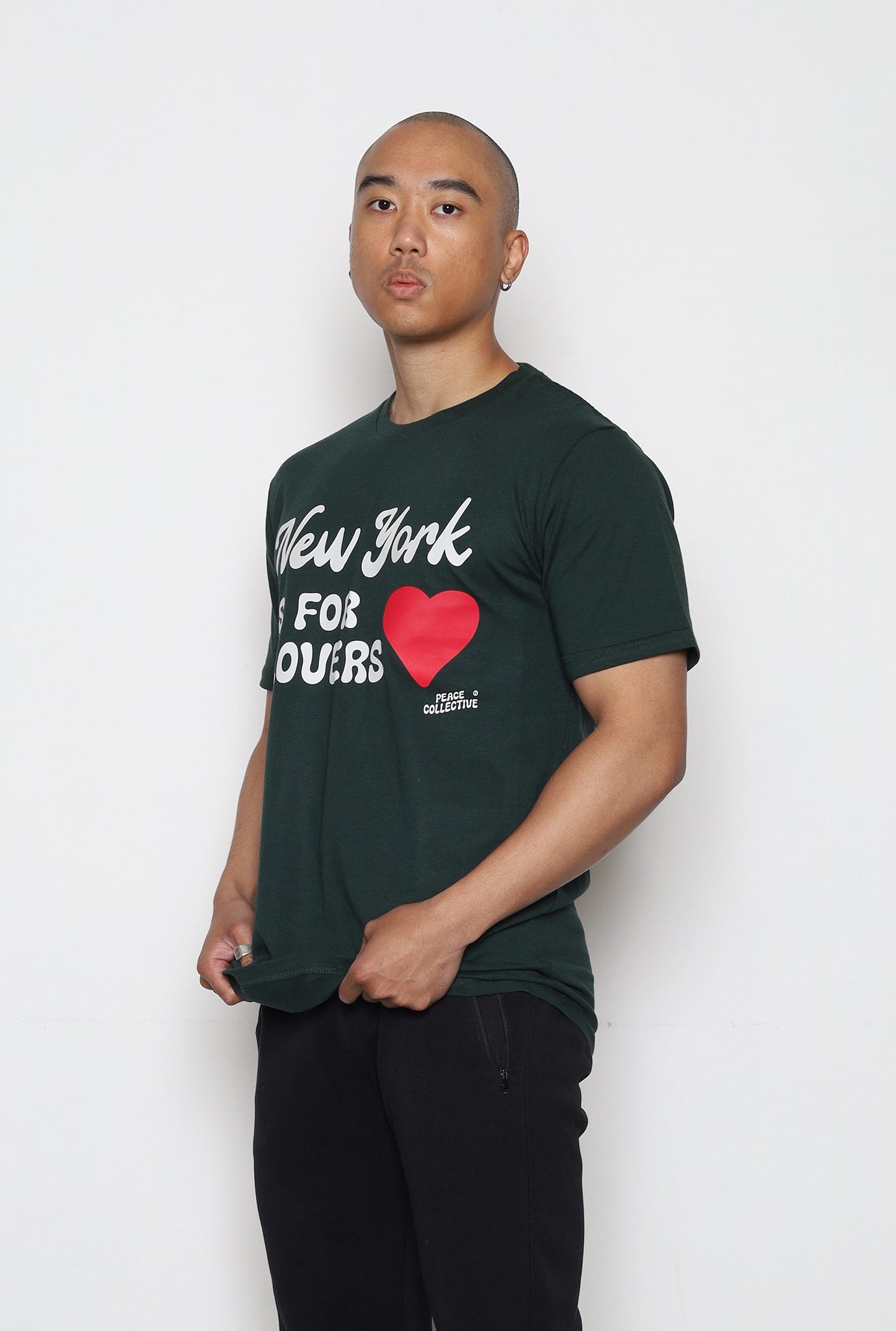 New York is for Lovers T-Shirt - Pine Green