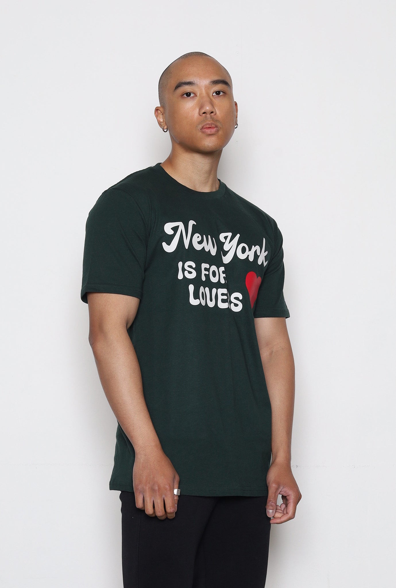 New York is for Lovers T-Shirt - Pine Green