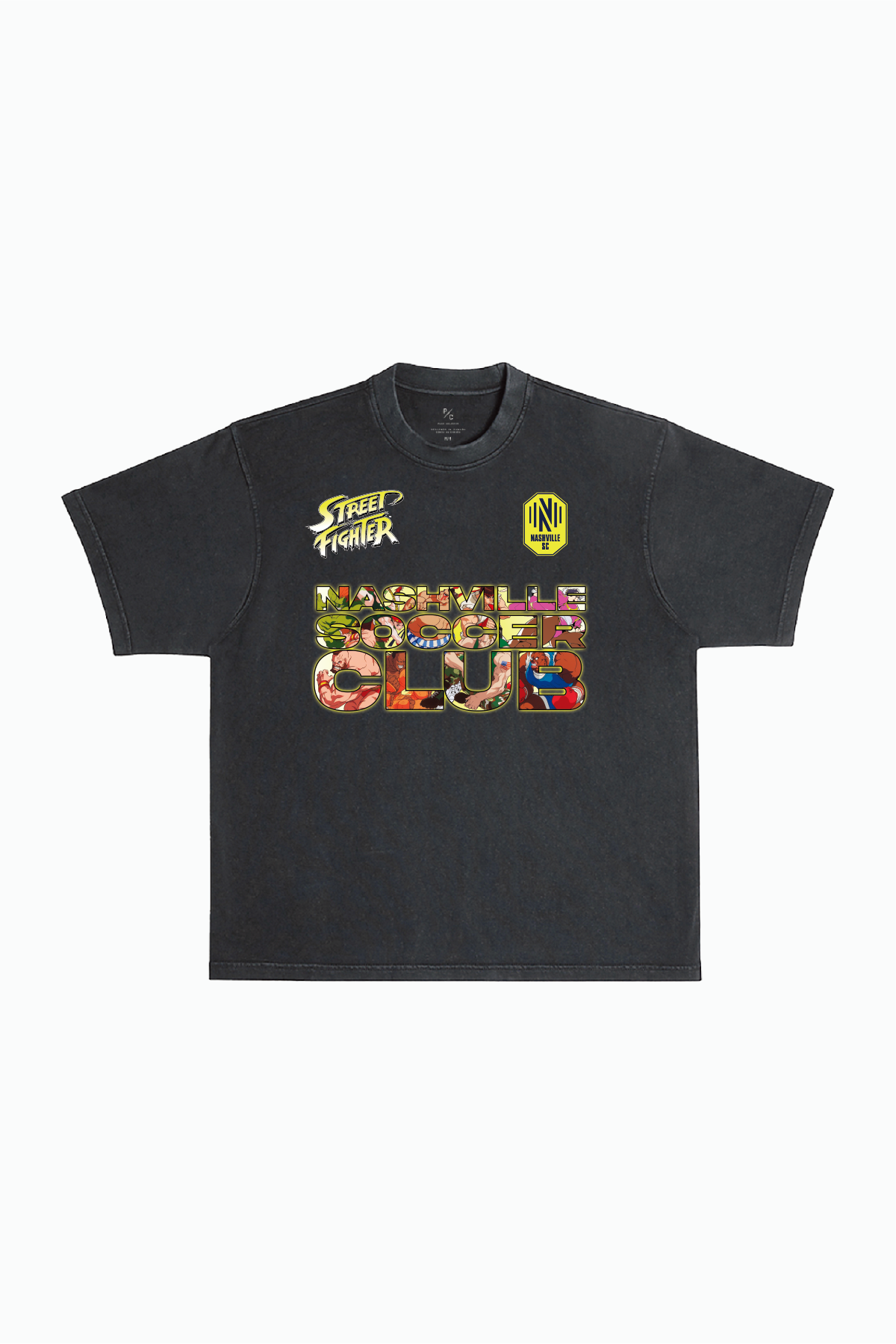 Nashville SC x Street Fighter Character Premium T-Shirt - Black