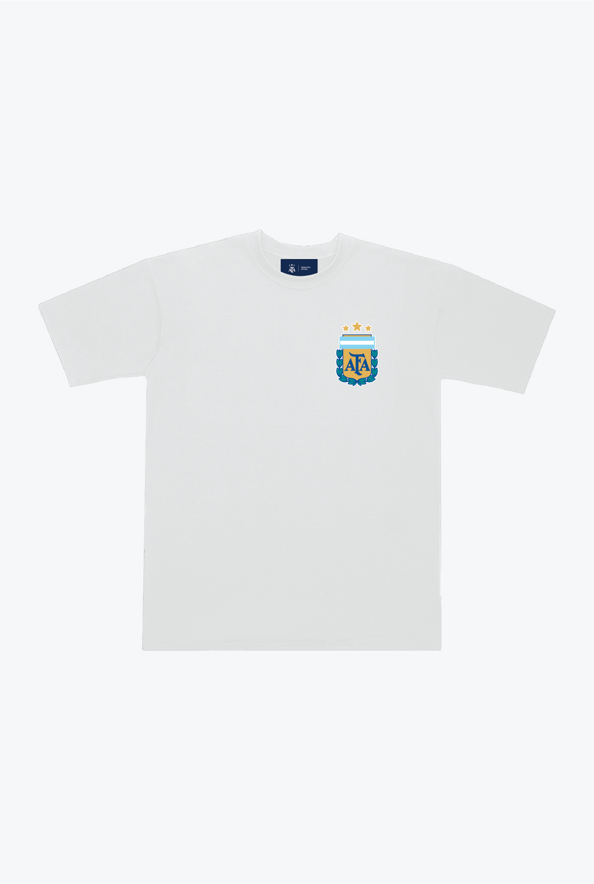 Argentina Football Heavyweight T-Shirt - White