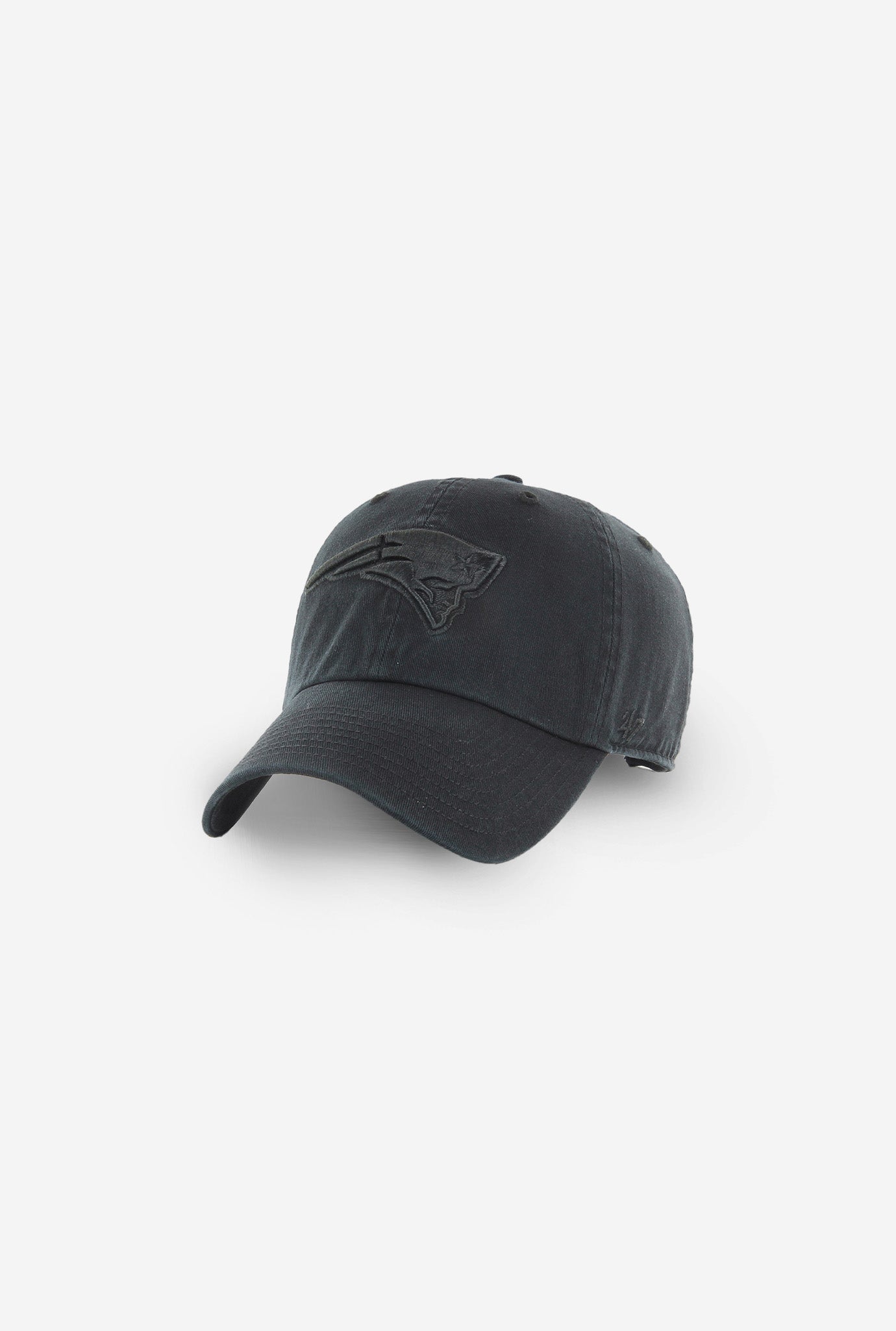 New England Patriots Clean Up Cap - Black On Black