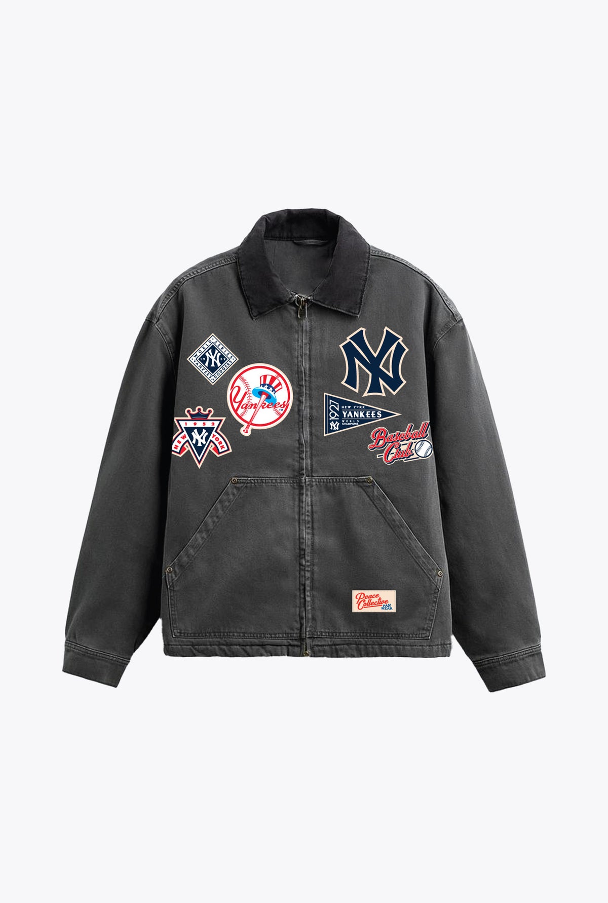New York Yankees Vintage Work Jacket - Black