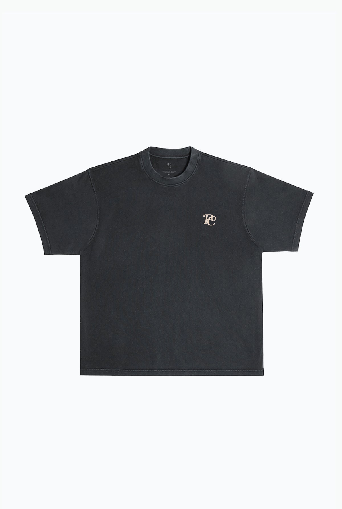 Cherry Peace Heavyweight Garment Dyed T-Shirt - Black