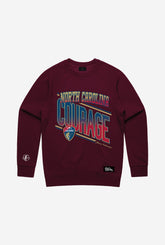 North Carolina Courage Vintage Crewneck - Maroon