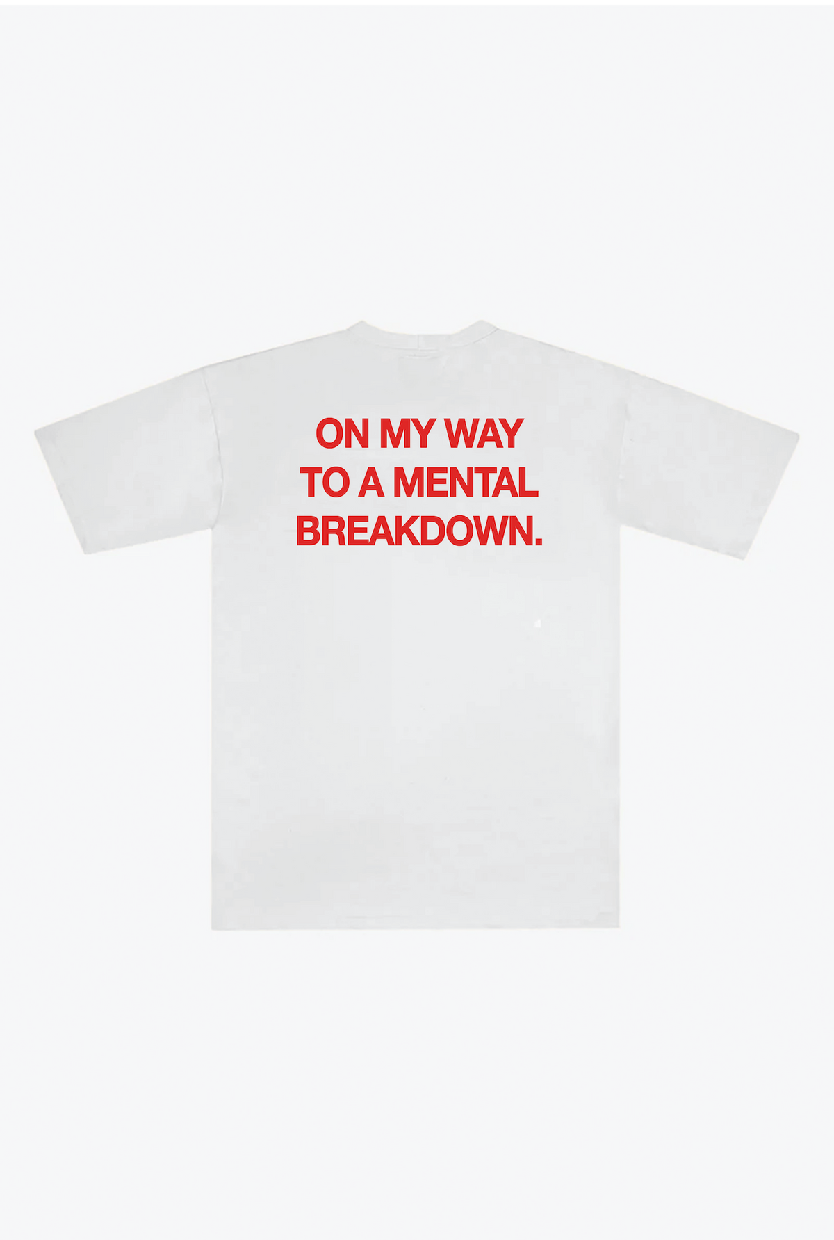 Mental Breakdown Heavyweight T-Shirt - White