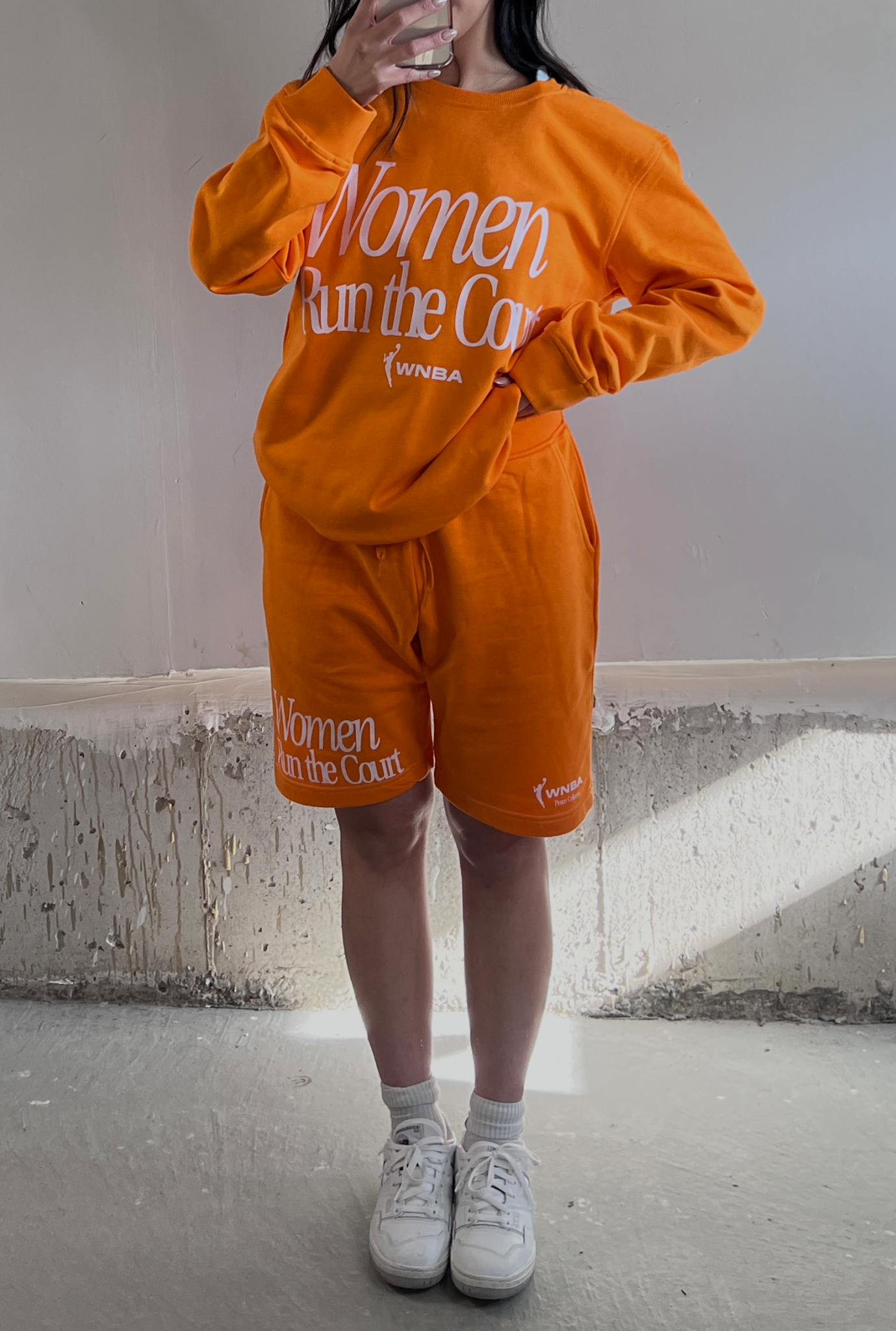 Women Run the Court Shorts - Orange