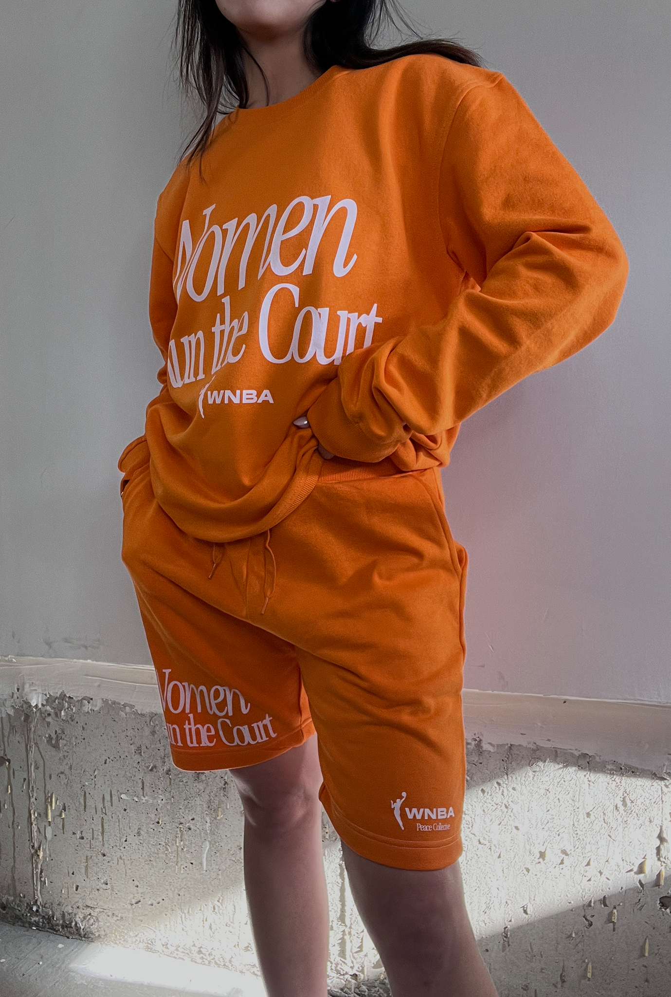 Women Run the Court Shorts - Orange