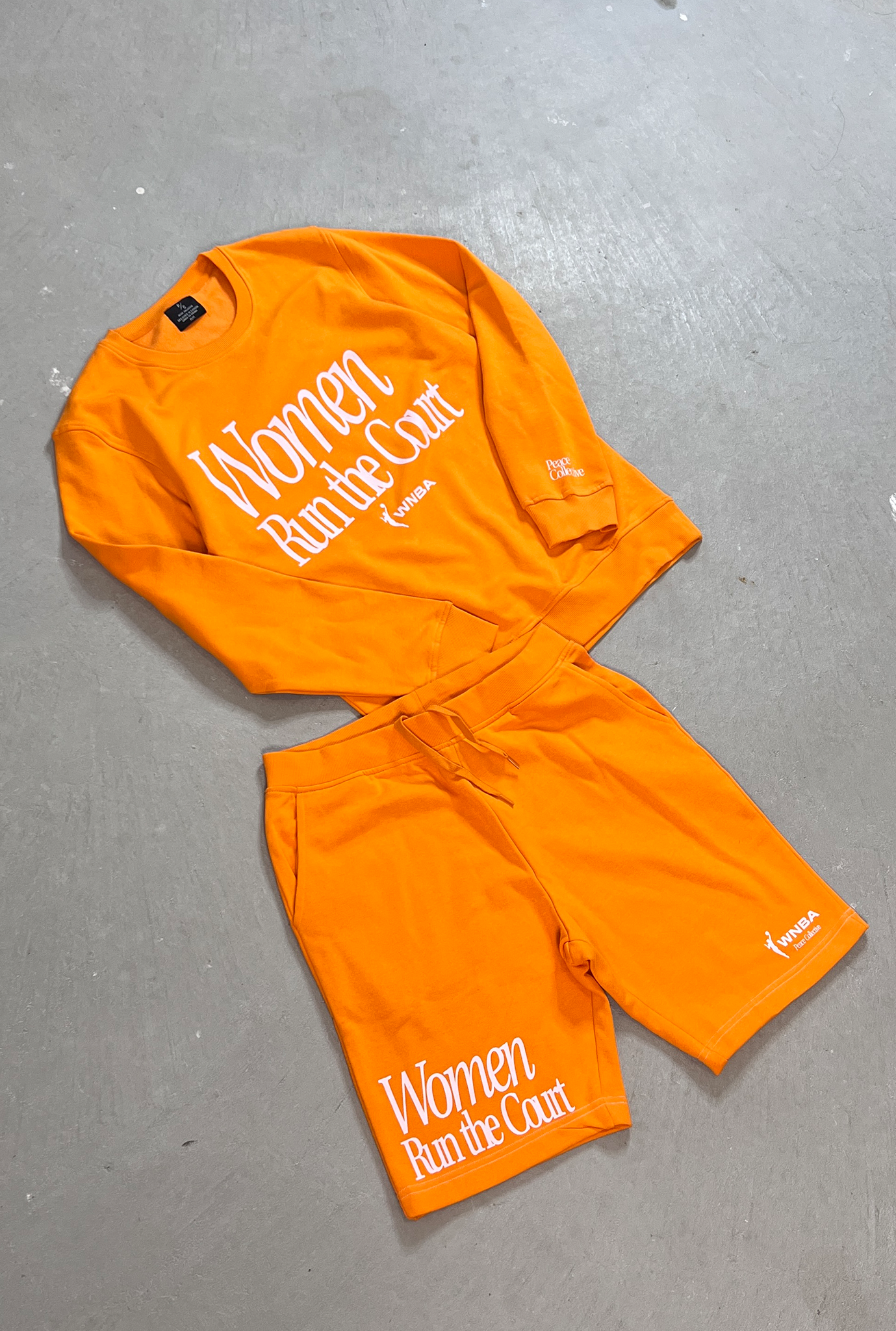 Women Run the Court  Shorts - Orange