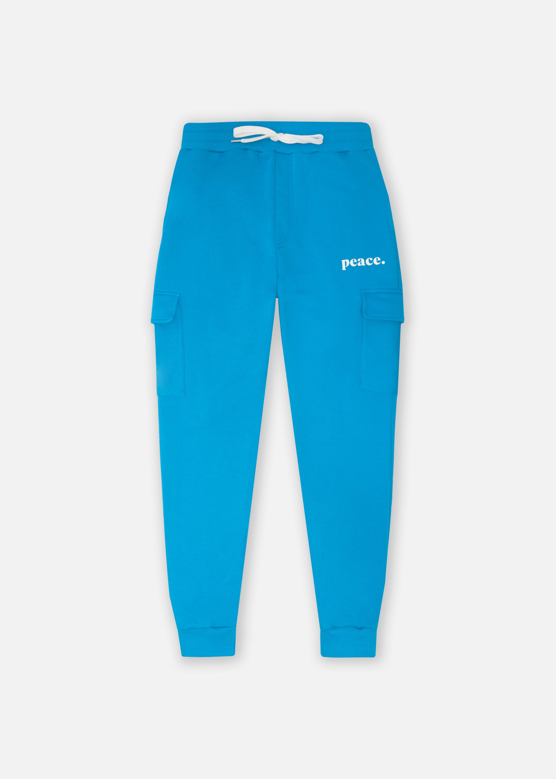 Peace Oversized Cargo Jogger - Sky Blue