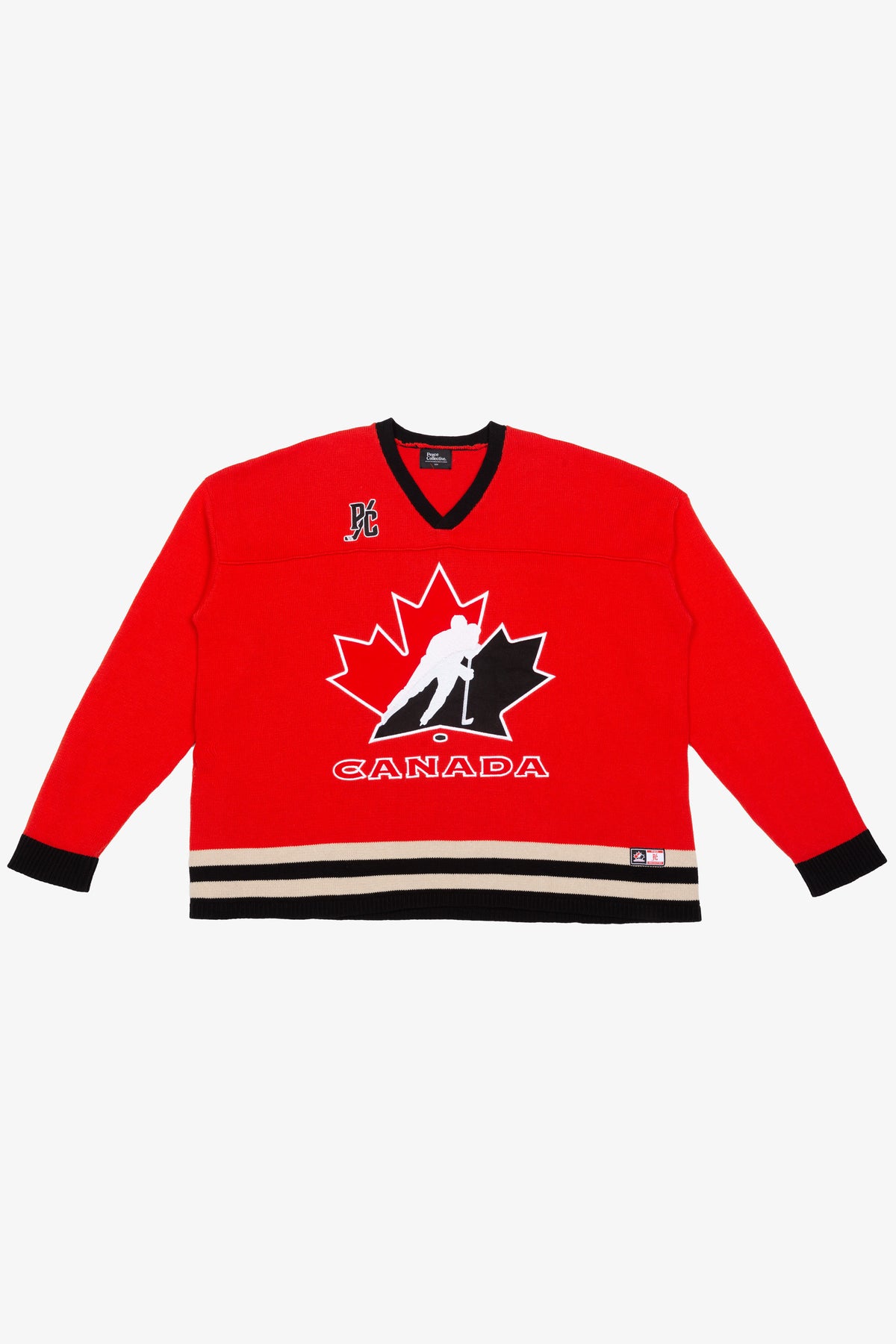 Hockey Canada Knit Long Sleeve Jersey - Red