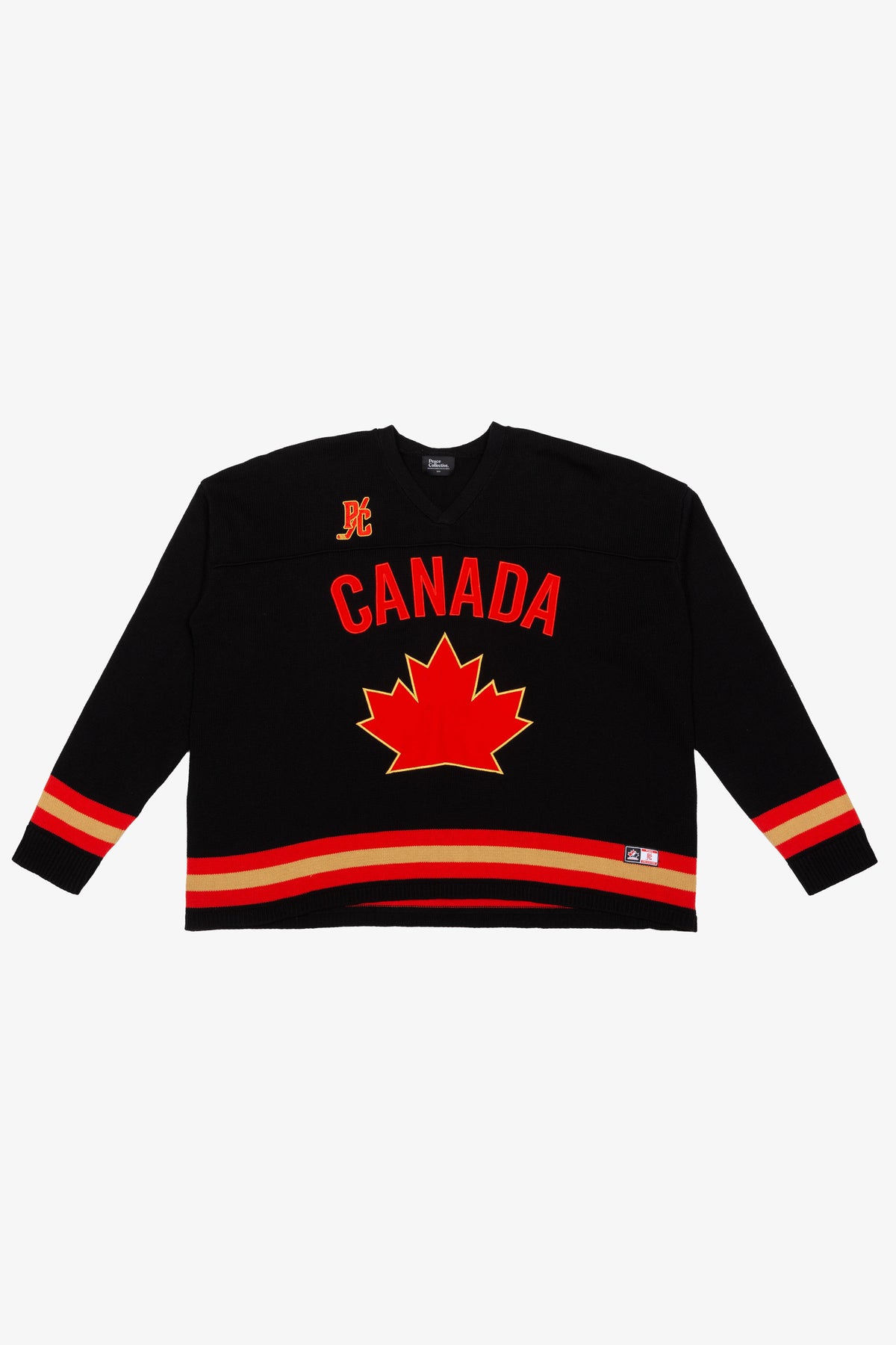 Hockey Canada Knit Long Sleeve Jersey - Black