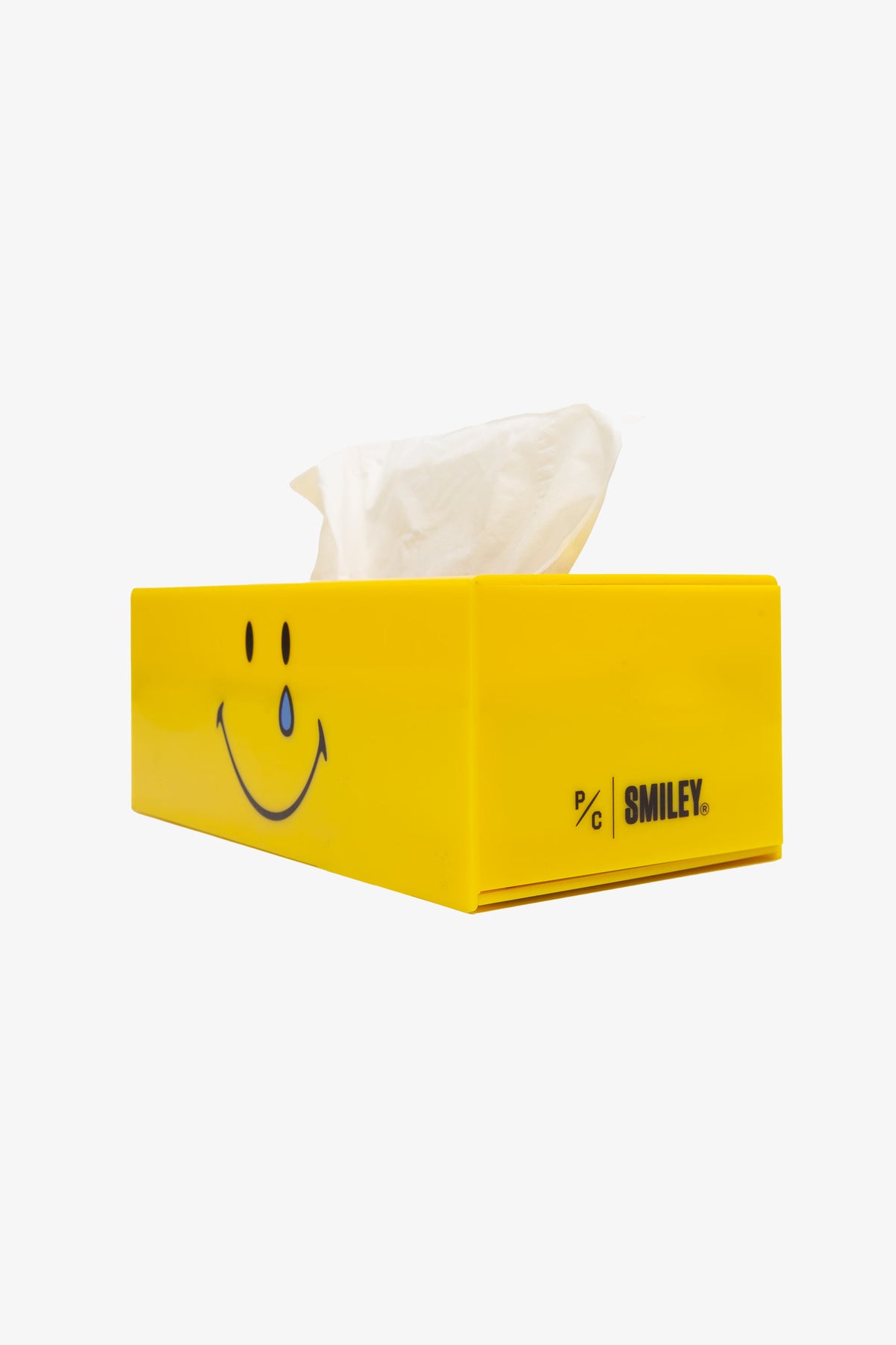 SMILEY: Being Human is Hard Tissue Box - Yellow