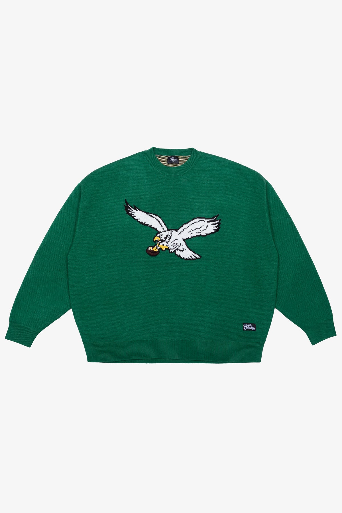 Philadelphia Eagles Retro Knit Sweater - Kelly Green
