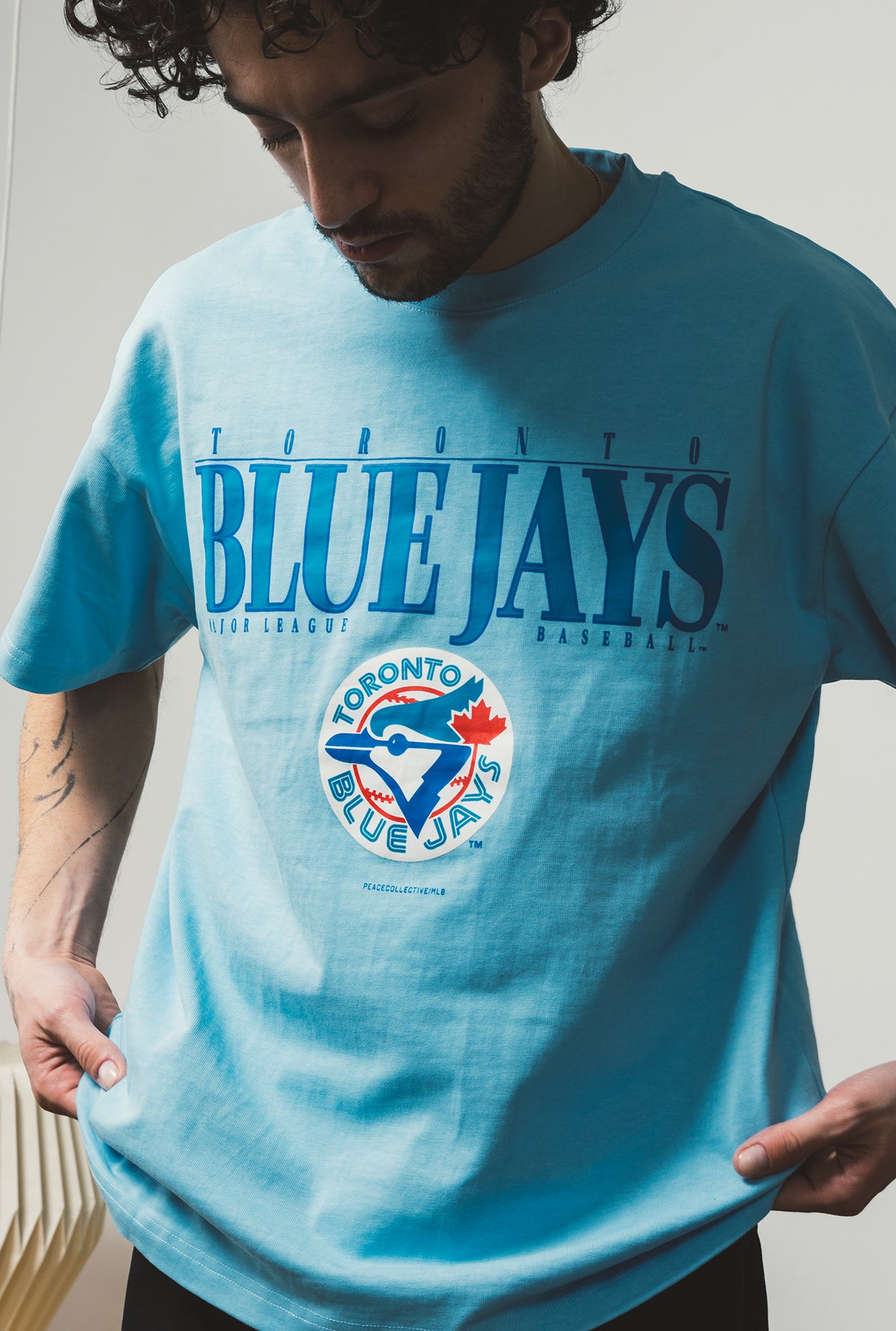 Toronto Blue Jays Heavyweight T-Shirt - Baby Blue