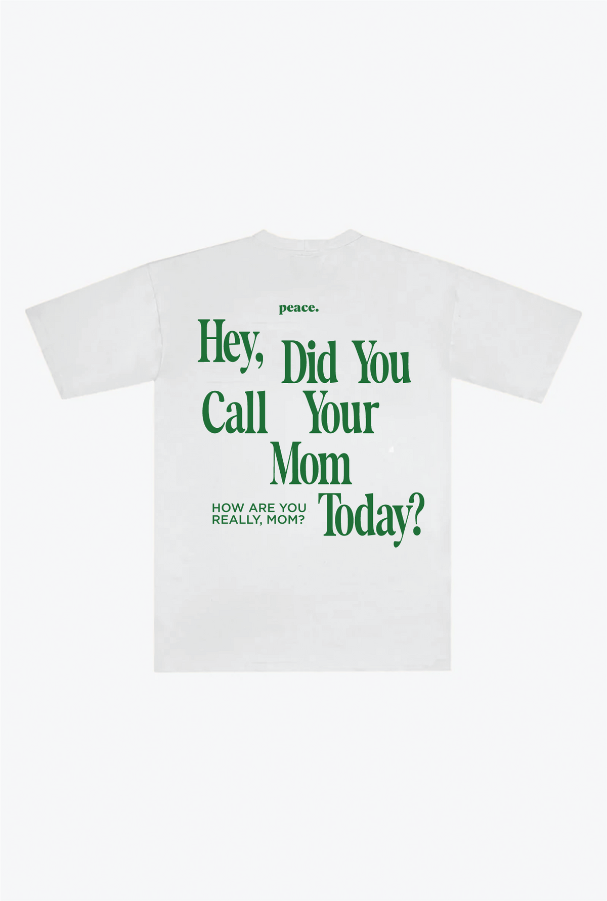 Call Your Mom Heavyweight T-Shirt - White