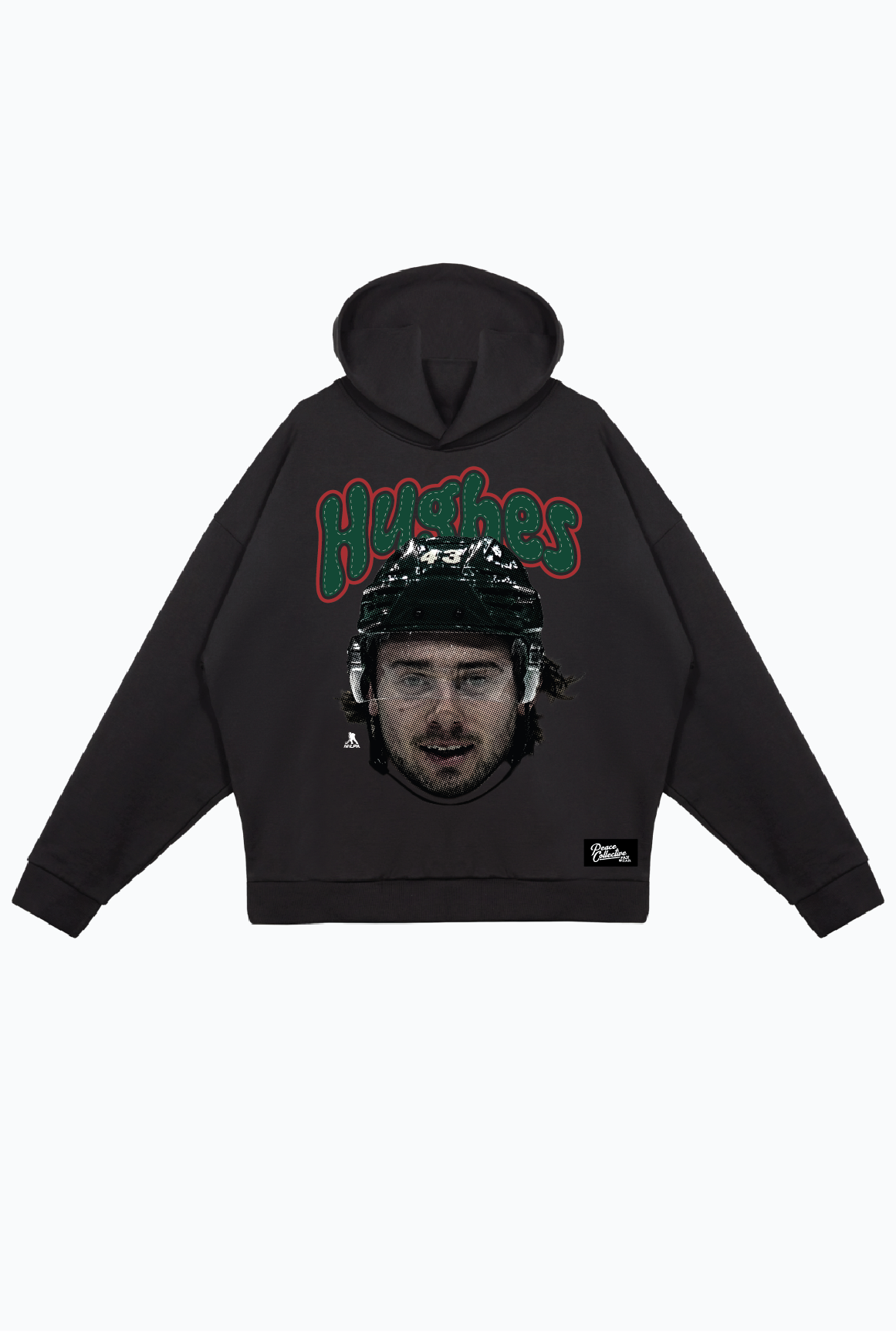 Quinn Hughes Relaxed Hoodie - Black
