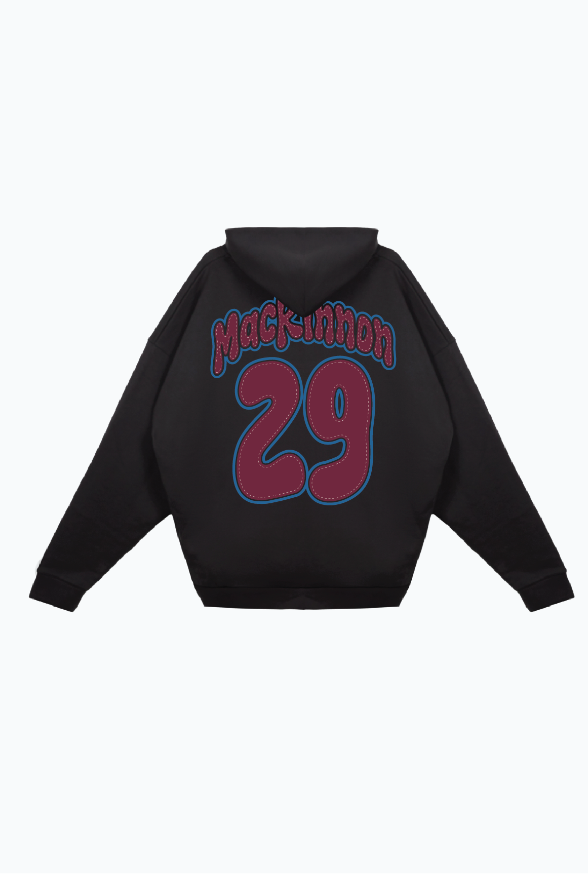 Nathan MacKinnon Relaxed Hoodie - Black