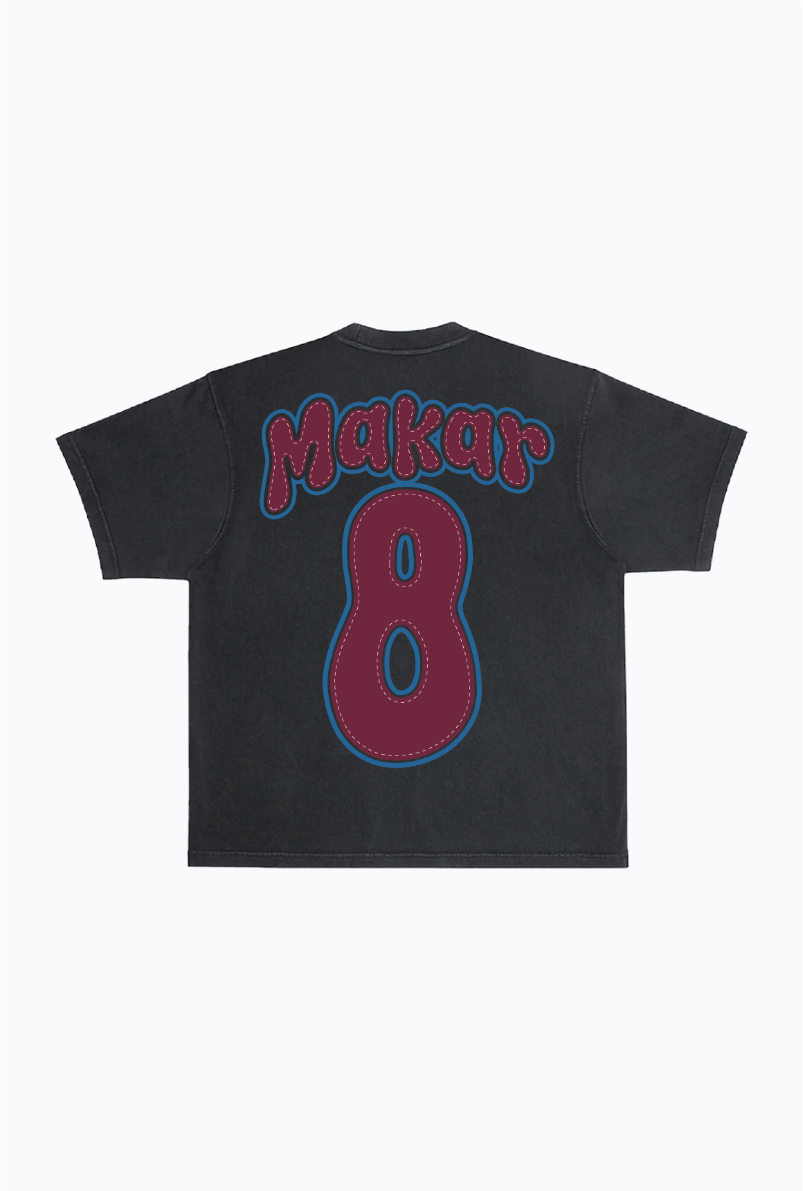 Cale Makar Heavyweight Garment Dyed T-Shirt - Black