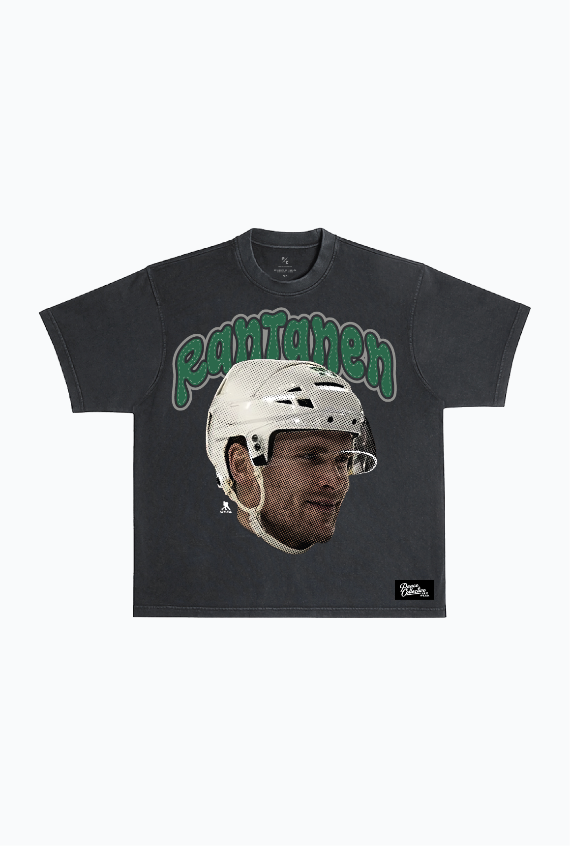 Mikko Rantanen Heavyweight Garment Dyed T-Shirt - Black