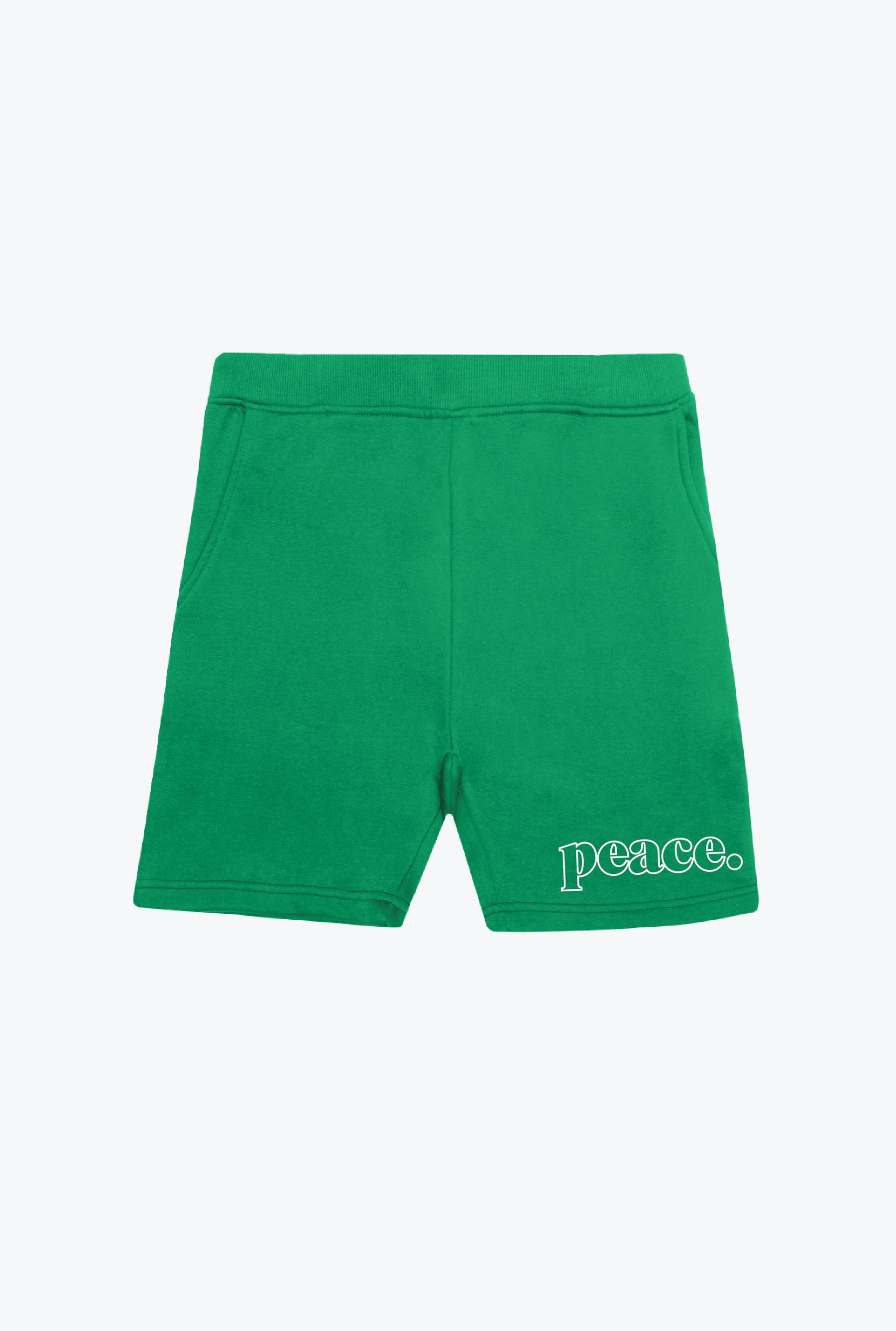 Peace Basics Fleece Shorts - Green
