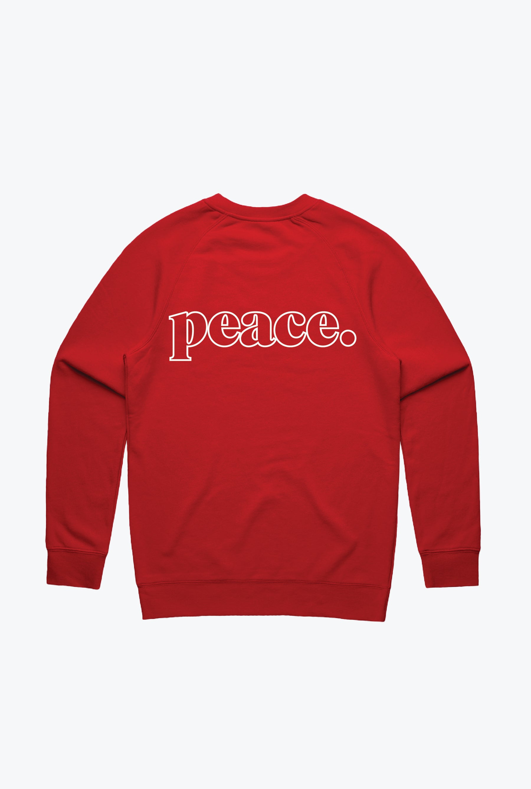 Peace Basics Crewneck - Red