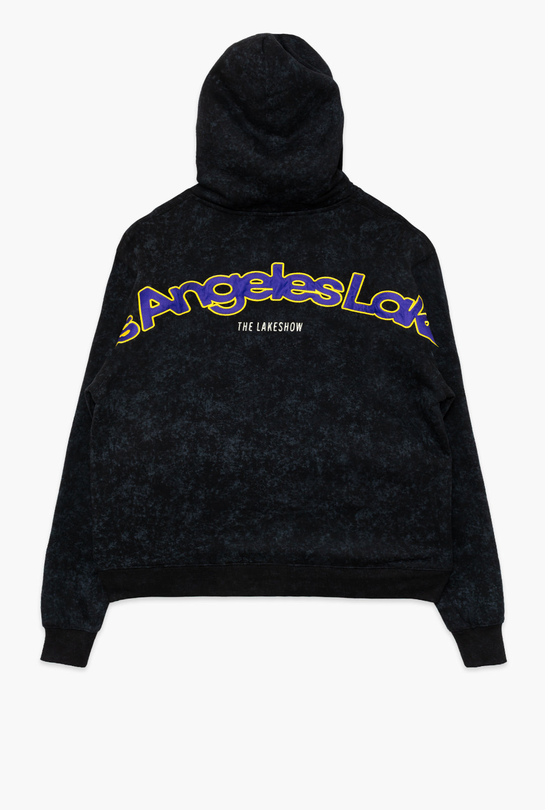 Los Angeles Lakers Sport Through Texture Heavyweight Full Zip Hoodie - Black
