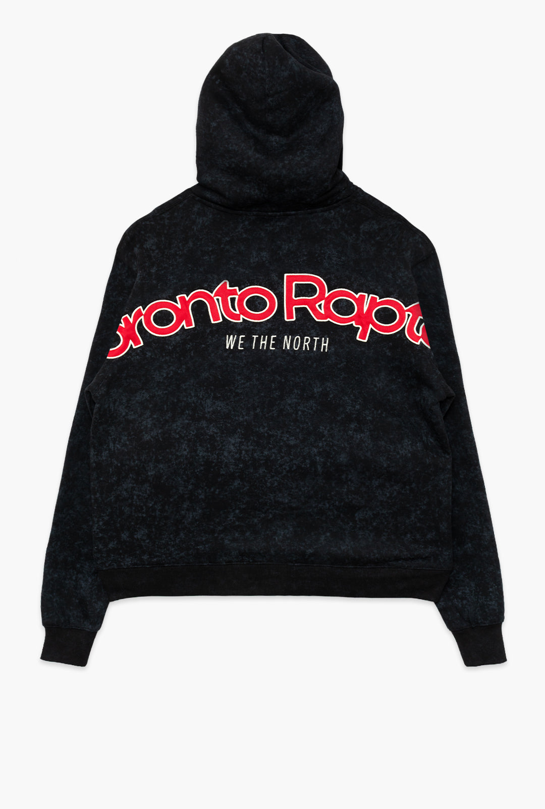 Toronto Raptors Sport Through Texture Heavyweight Full Zip Hoodie - Black