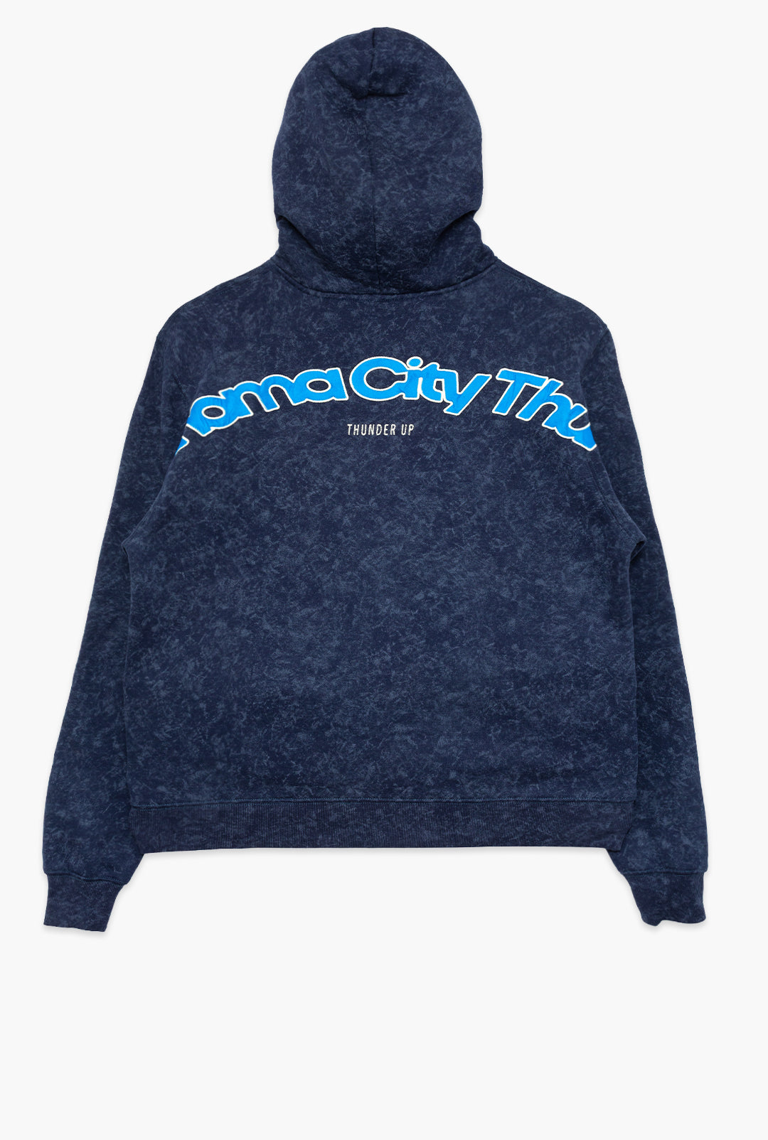 Oklahoma City Thunder Sport Through Texture Heavyweight Full Zip Hoodie - True Navy