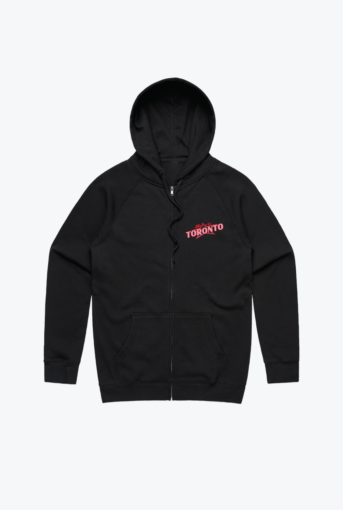 Home is Toronto Zanzibar Zip Hoodie - Black