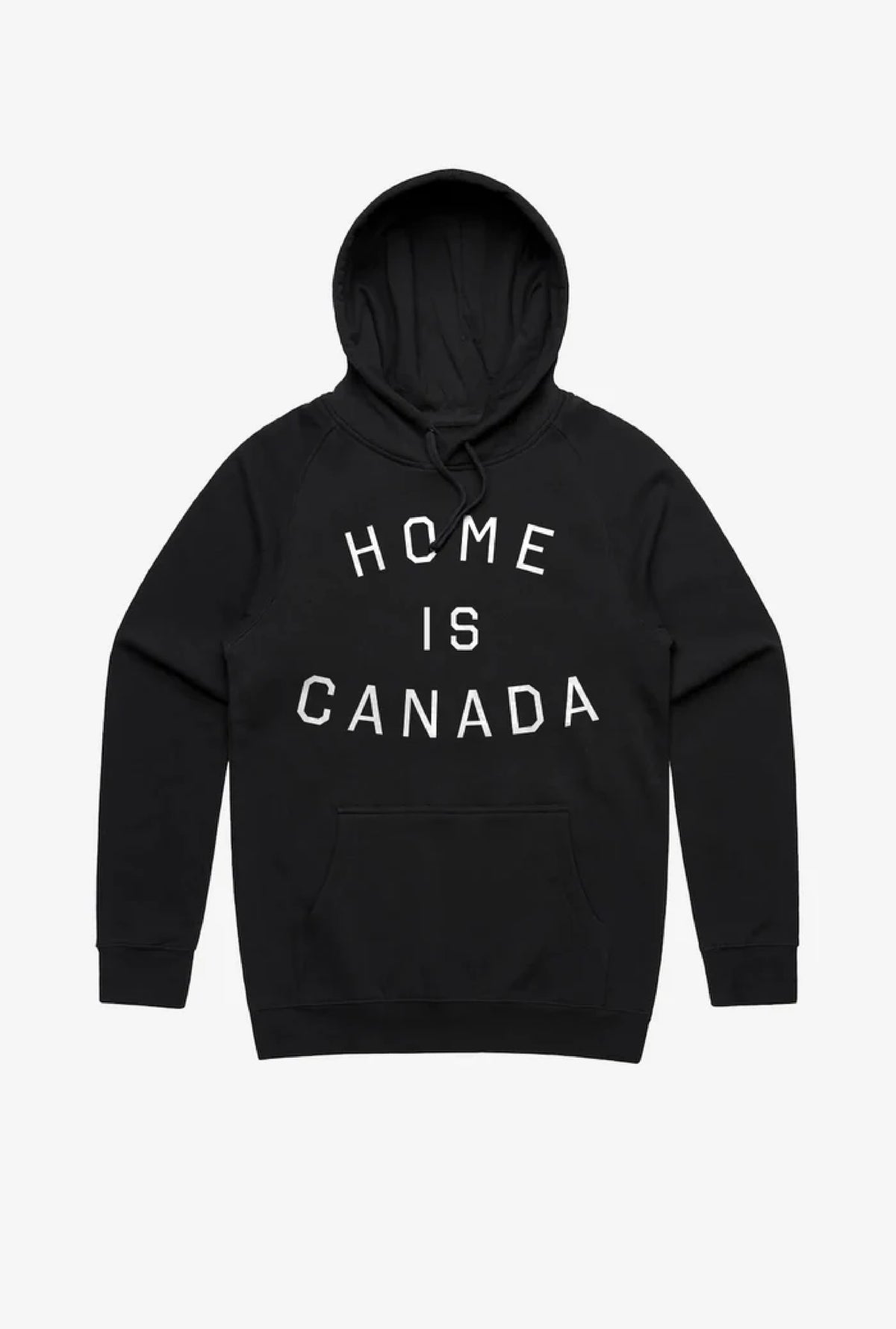 Elbows Up Home is Canada Hoodie - Black