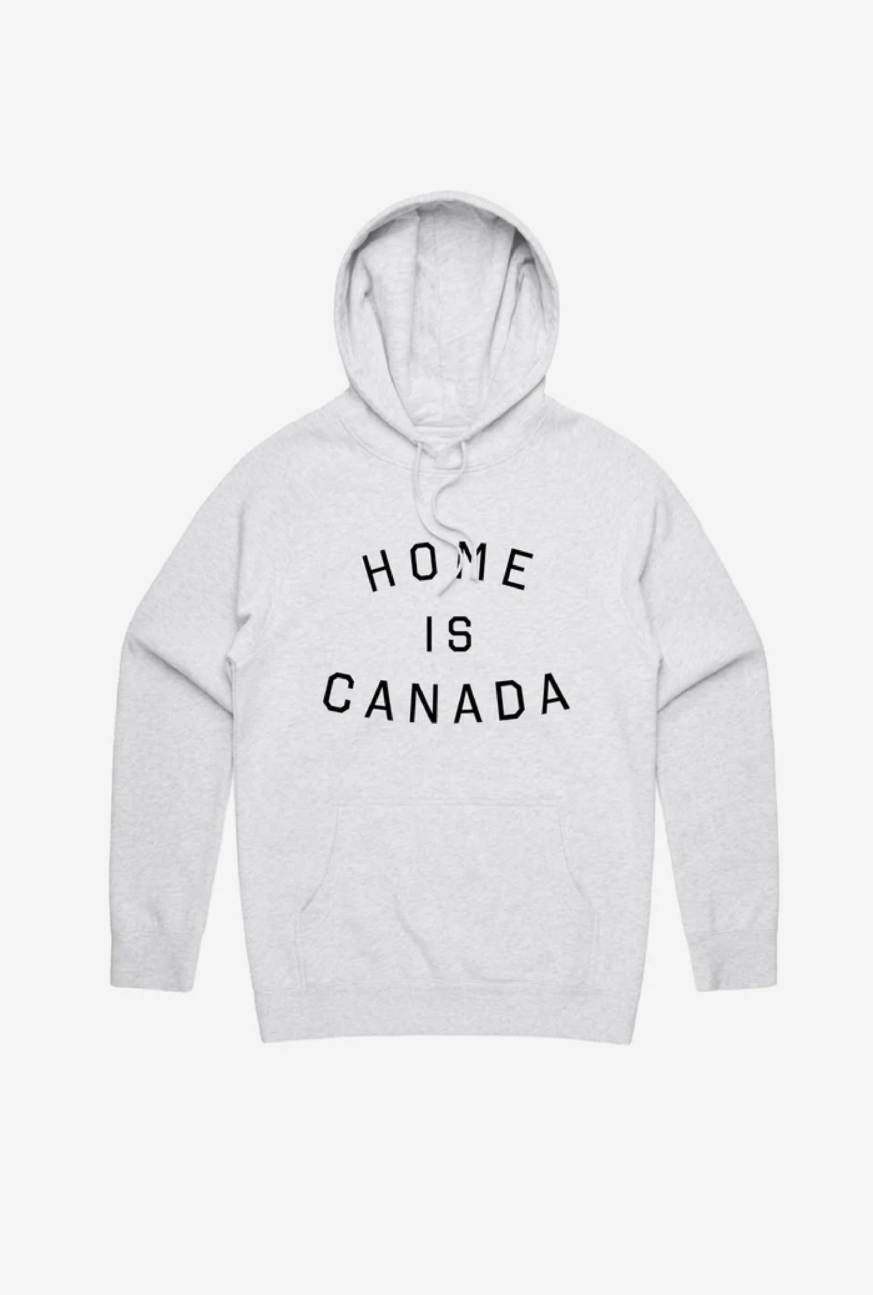 Elbows Up Home is Canada Hoodie - Ash