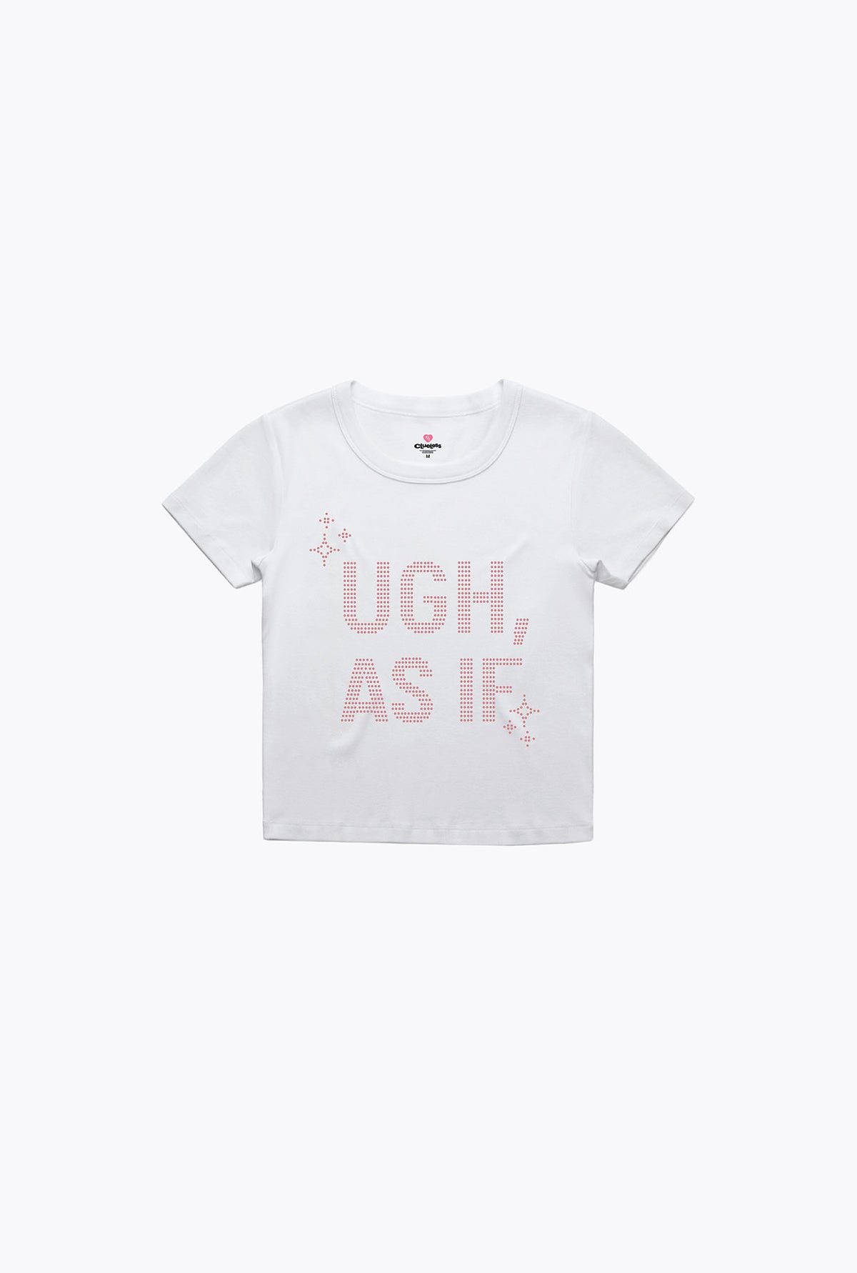 P/C x Clueless "Ugh As If" Baby Tee - White