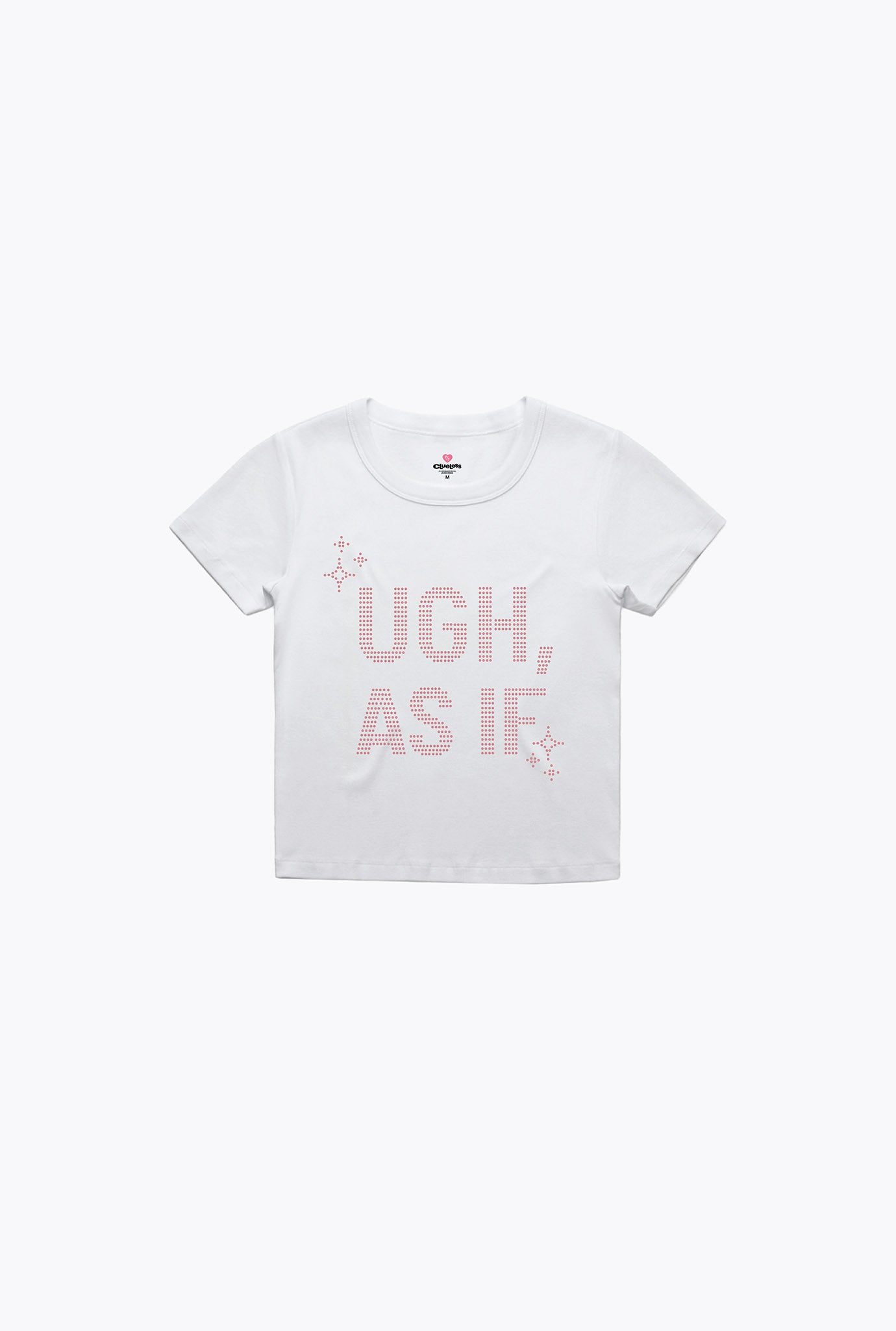 P/C x Clueless "Ugh As If" Baby Tee - White