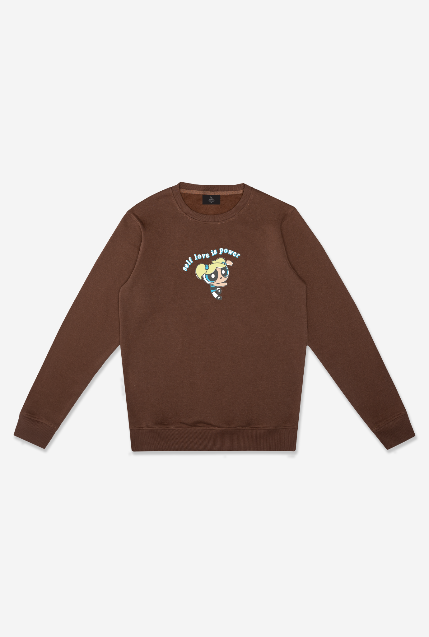Self Love is Power Bubbles Crewneck - Espresso