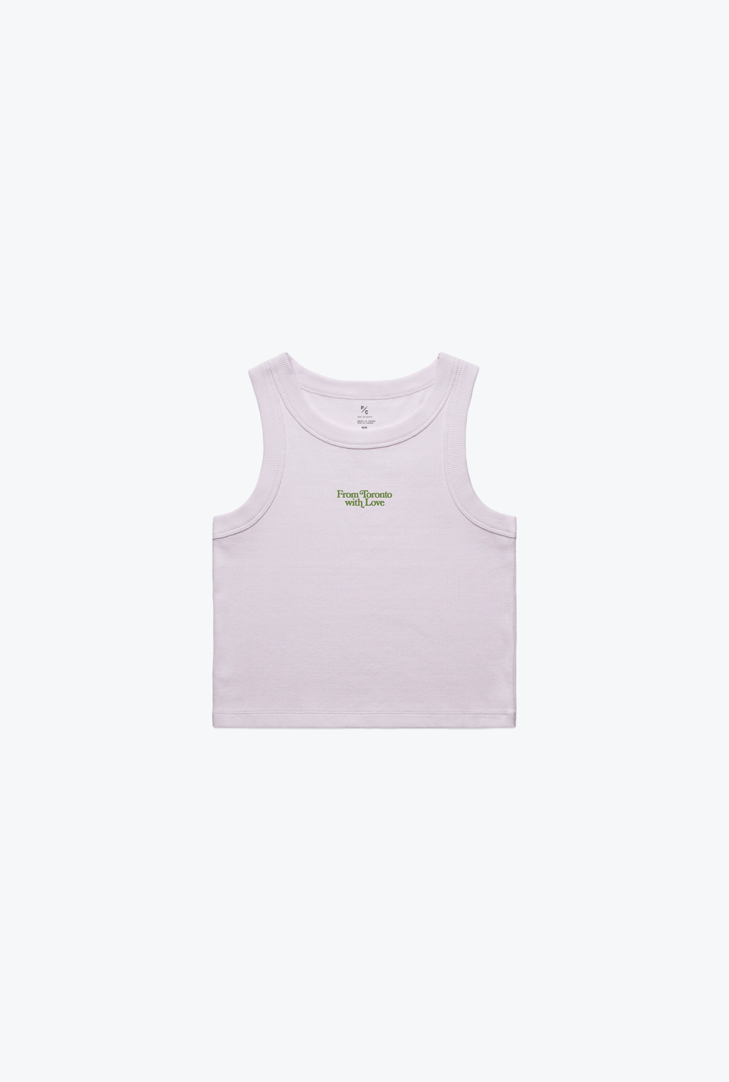 From Toronto with Love WOs Rib Crop Tank - Orchid