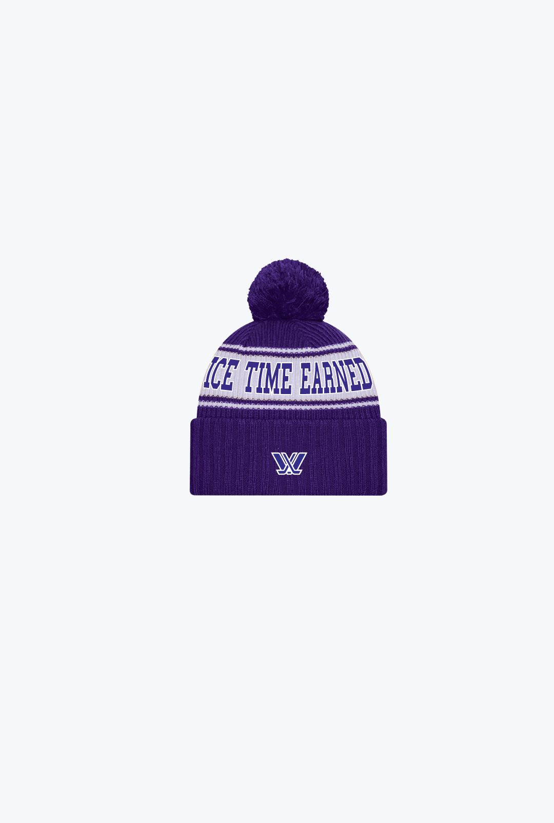 Ice Time Earned Beanie - Purple