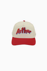 P/C x Arthur A-Frame Cap - Ivory / Red