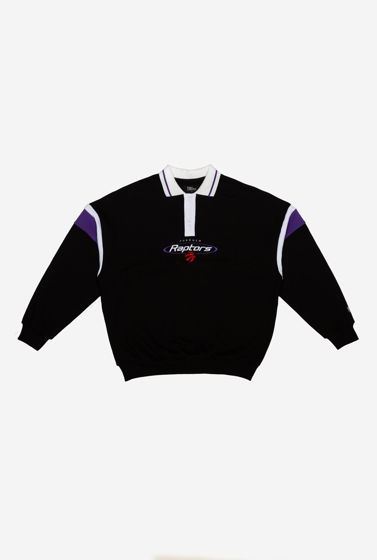 Toronto Raptors Vintage Oversized Rugby - Black / Purple