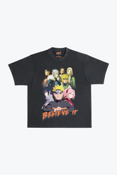 P/C x Naruto Heavyweight Garment Dyed T-Shirt - Black