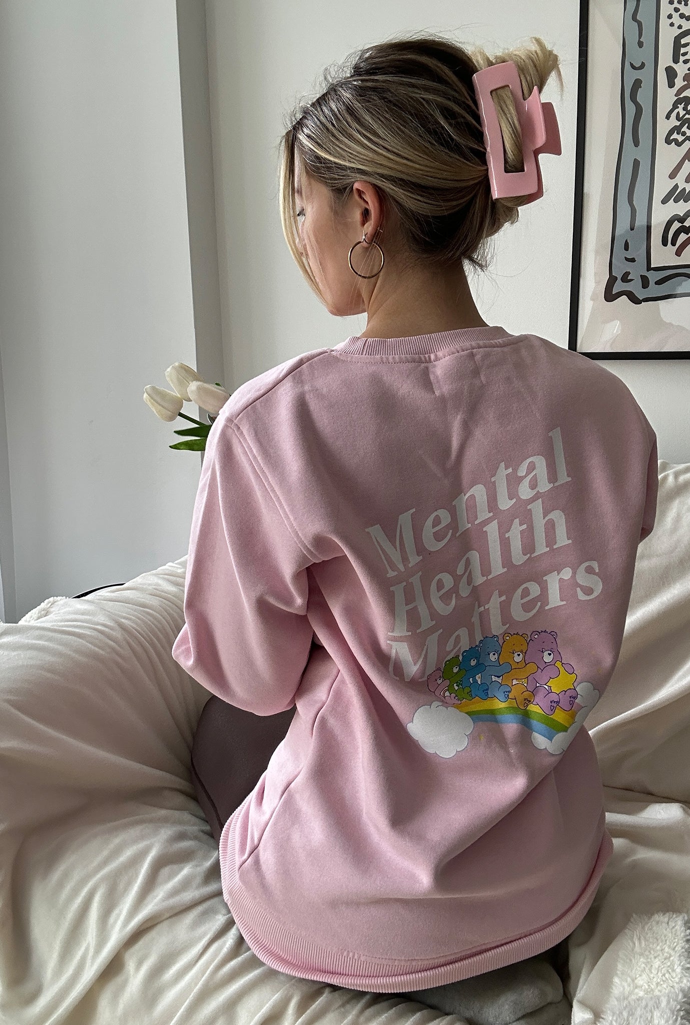 Care Bears Mental Health Matters Crewneck - Pink