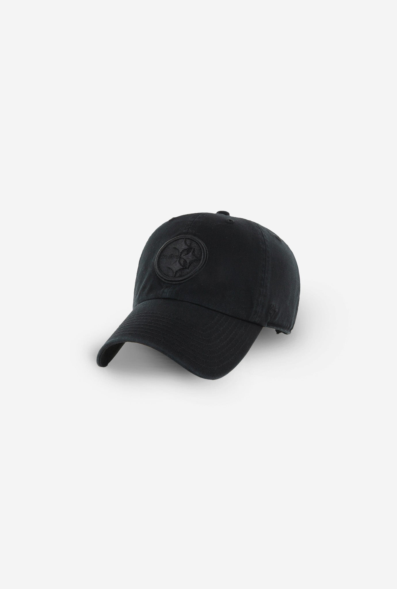 Pittsburgh Steelers Clean Up Cap - Black On Black